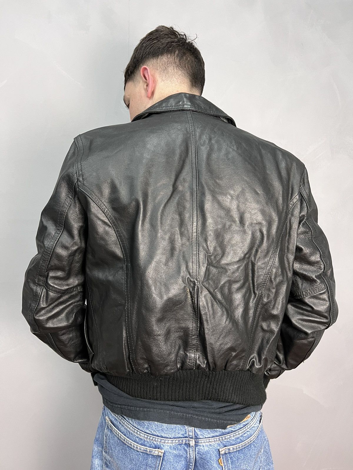 Other SALE✅✅VINTAGE 90s Archive Avant-Garde Moto Leather jacket Size US M / EU 48-50 / 2 - 9 Thumbnail