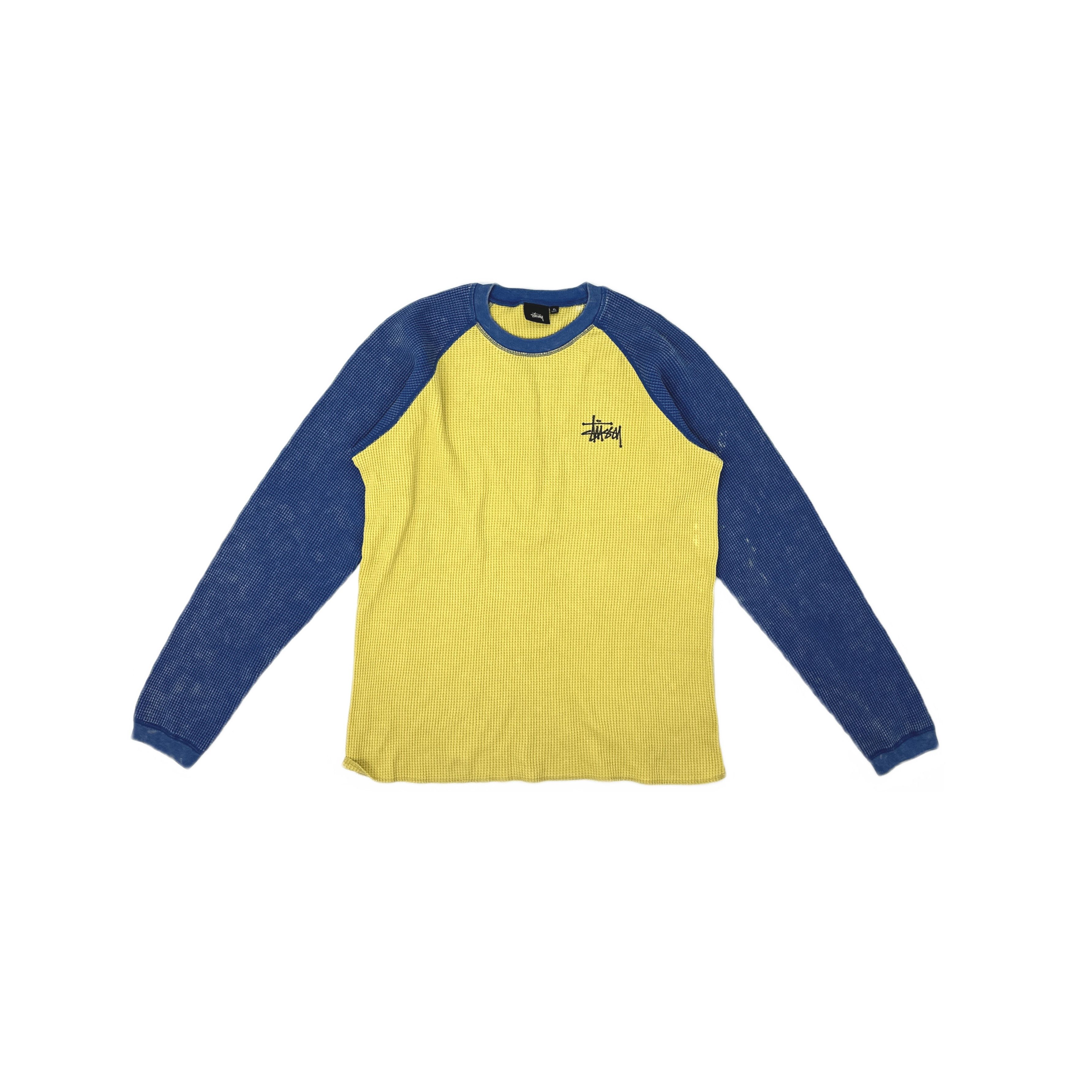 Stussy Stussy Waffle Knit Logo Long Sleeve Shirt Size XL Size US XL / EU 56 / 4 - 1 Thumbnail