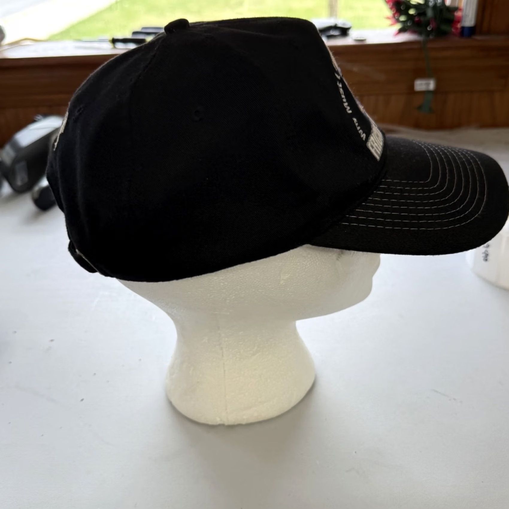 Vintage VINTAGE Austin Powers Hat Adult 90s Black Strapback Movie OSFA Dr. Evil Mens Size ONE SIZE - 5 Thumbnail