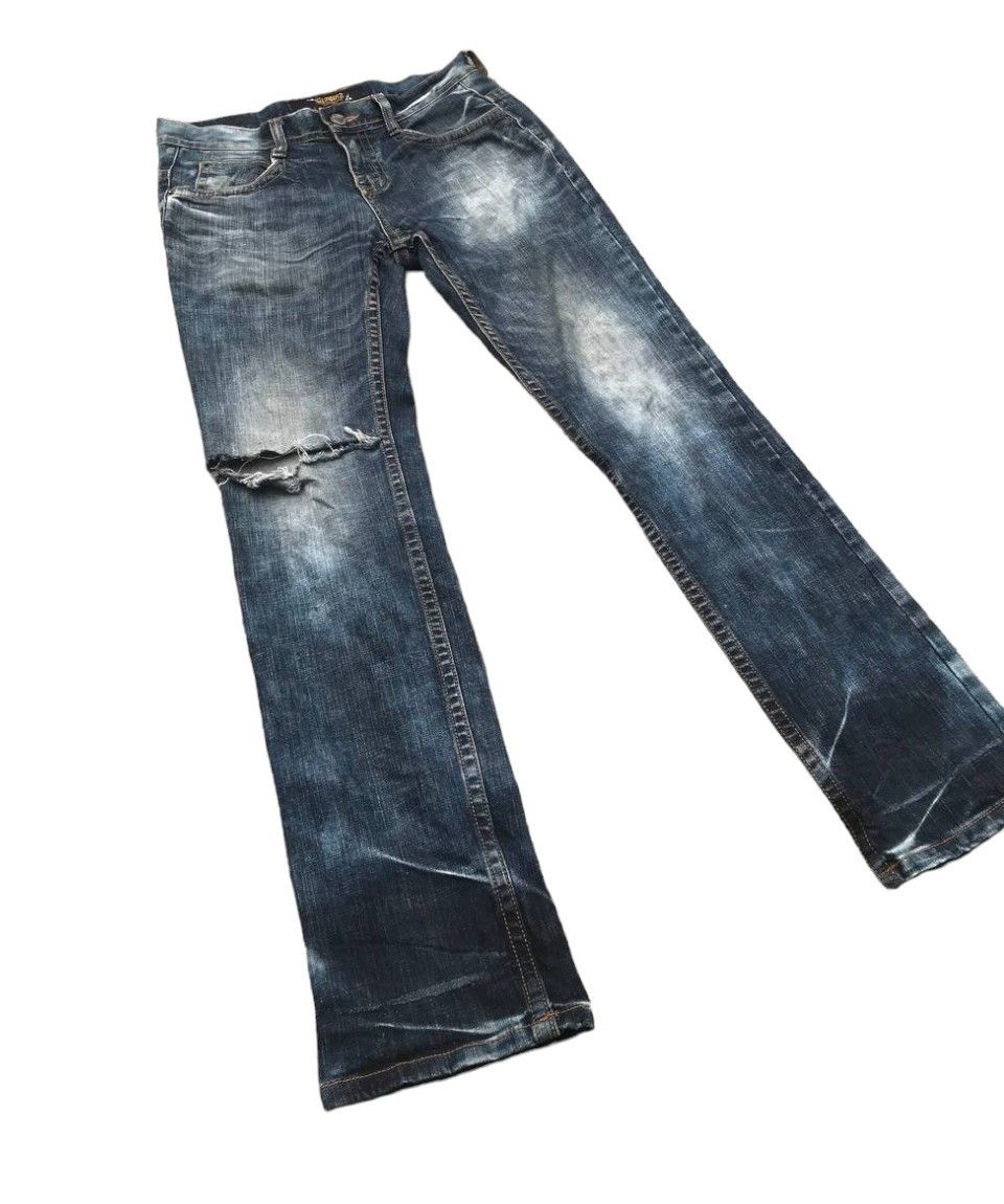 Japanese Brand Japanese CLOUD 72 Skull-Wings LGB embroidered Distress jean Size US 30 / EU 46 - 7 Thumbnail