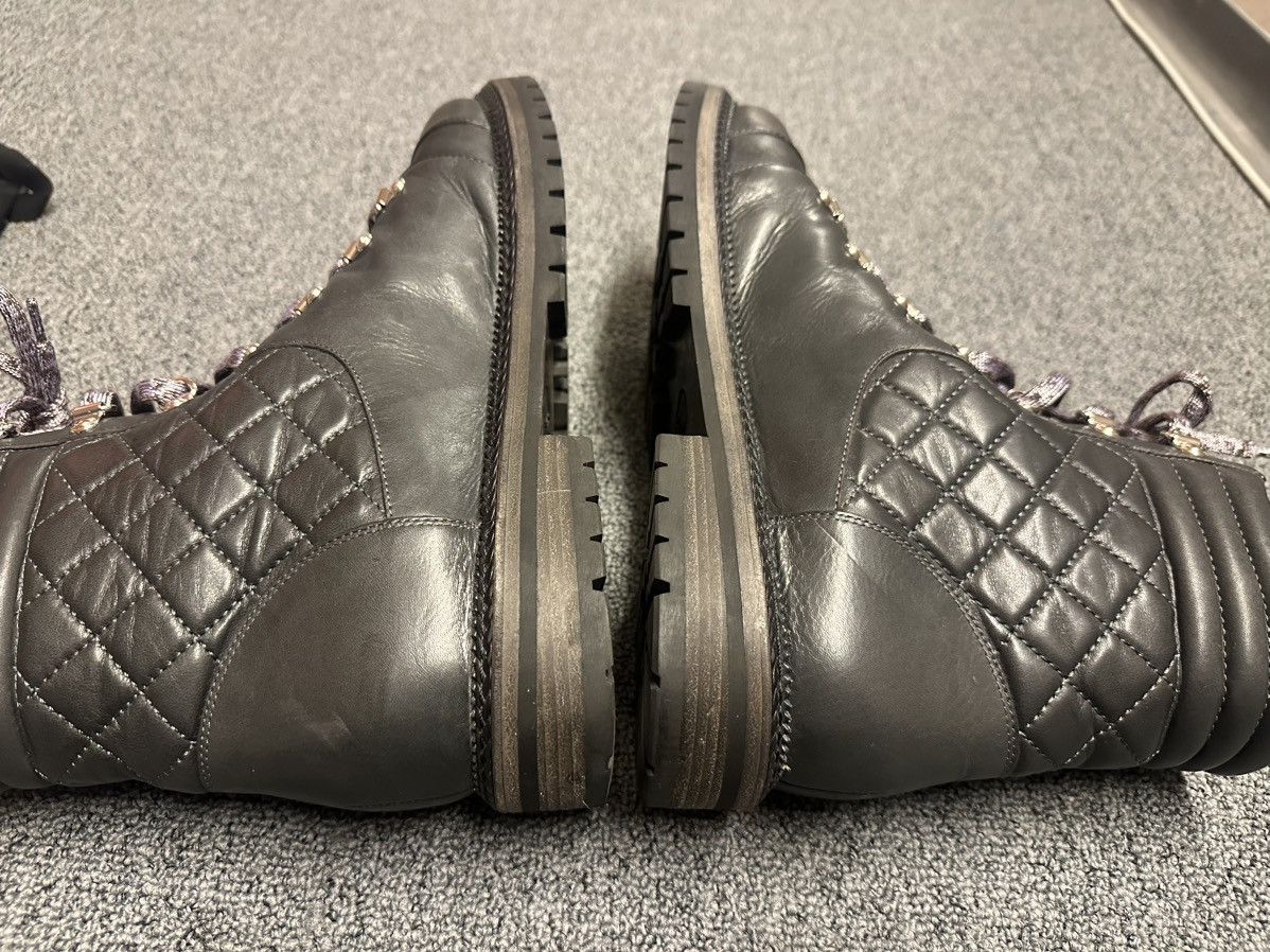 Chanel Chanel Calfskin Ankle Combat Boots Size US 12 / EU 45 - 6 Thumbnail