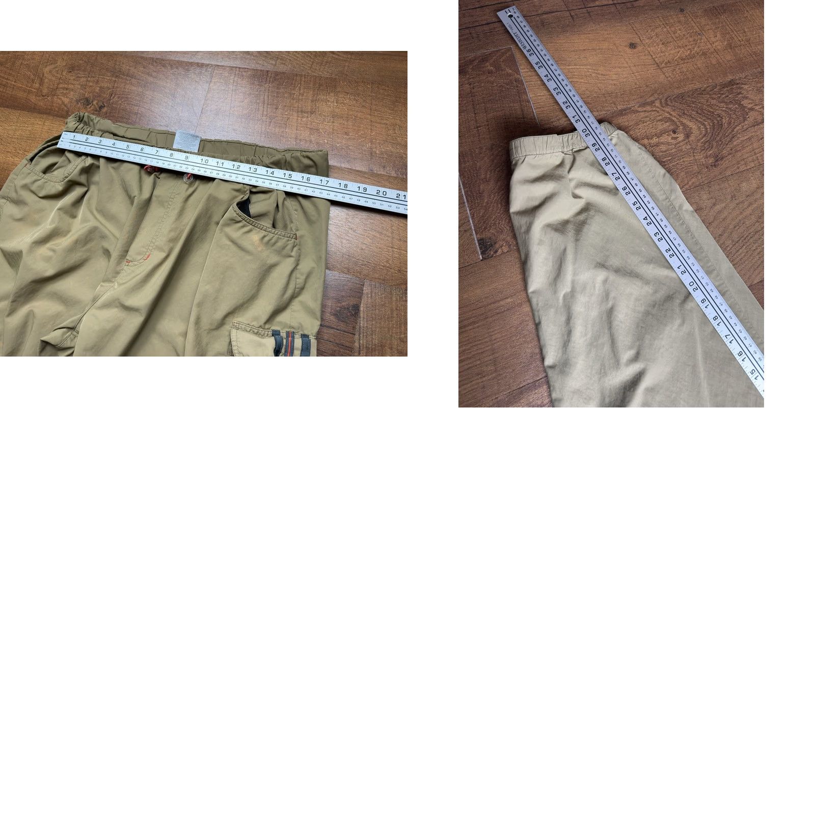 Adidas VTG Adidas Mens XL Cargo Paratrooper Windbreaker Track Pants - Green, UnLined, Drawstring, Pockets, 90s Y2K, Athletic, Baggy, Regular, Men Size US 36 / EU 52 - 9 Thumbnail