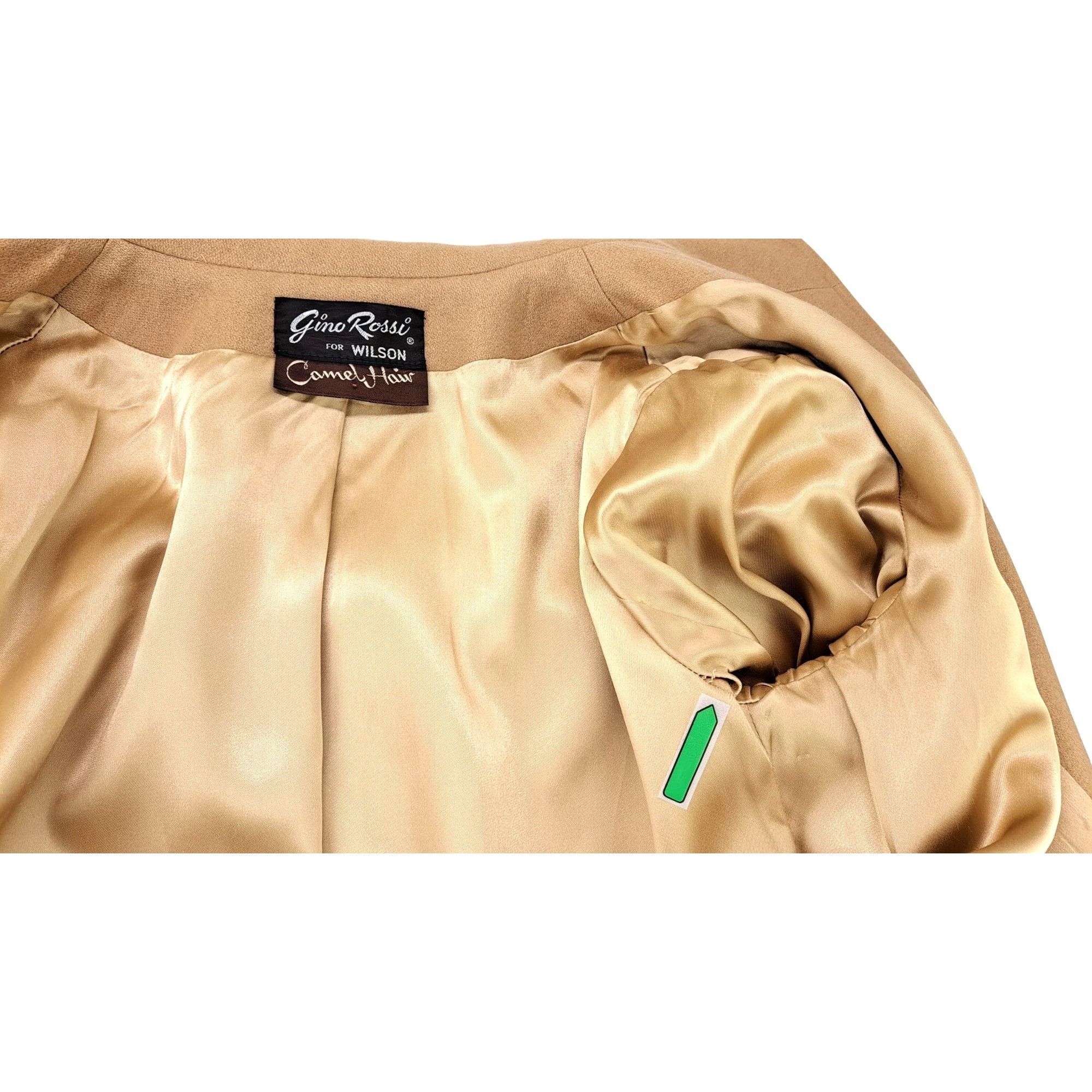 Wilson Vintage Gino Rossi For Wilson Camel Hair Coat Women Size 12 Size XL / US 12-14 / IT 48-50 - 11 Thumbnail