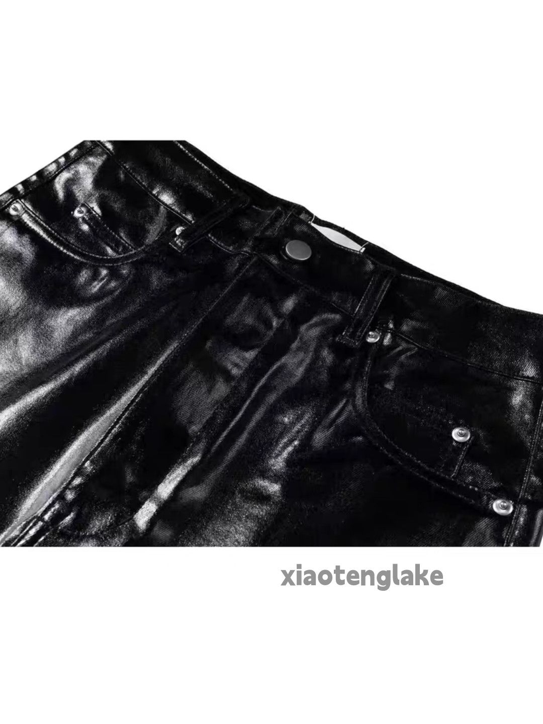 Jean ltx vintage punk grunge wax coated hiphop pants Size US 30 / EU 46 - 5 Thumbnail