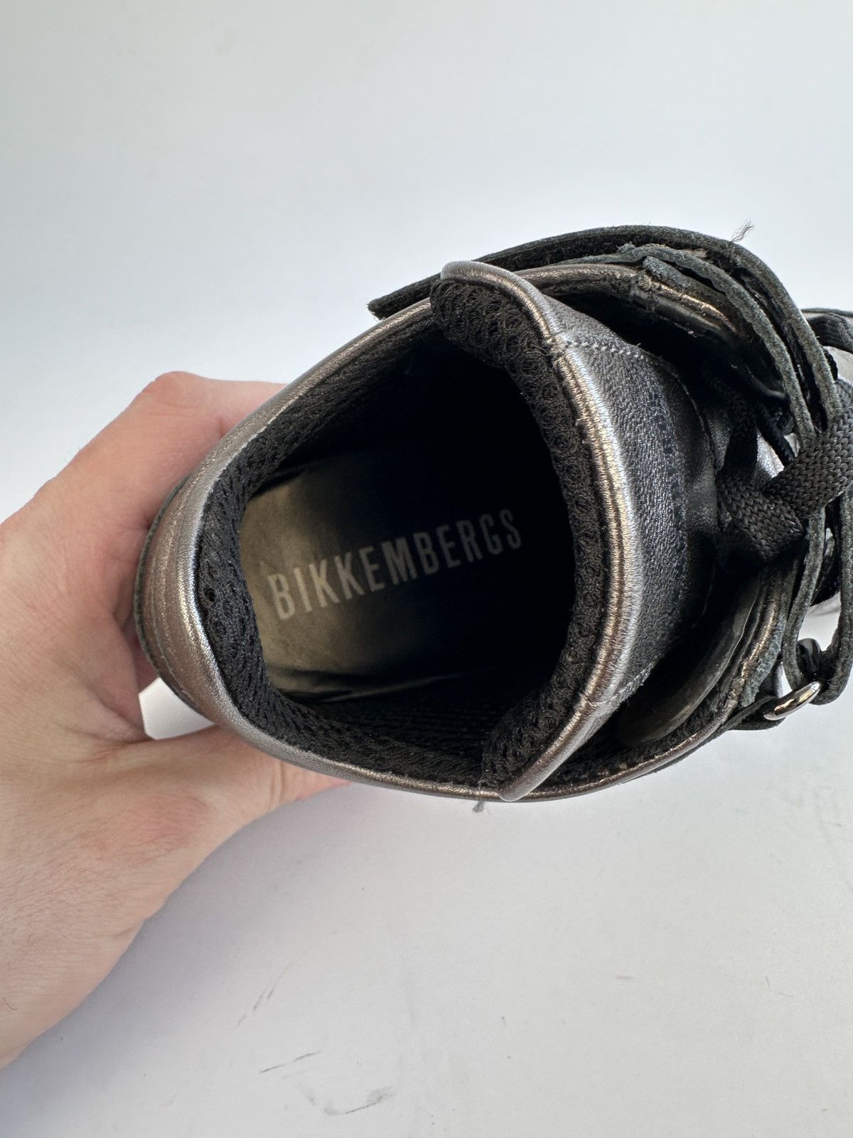 Dirk Bikkembergs Bikkembergs Gunmetal Metallic Wedge Sneakers Size EU 36 Size US 6 / IT 36 - 15 Thumbnail