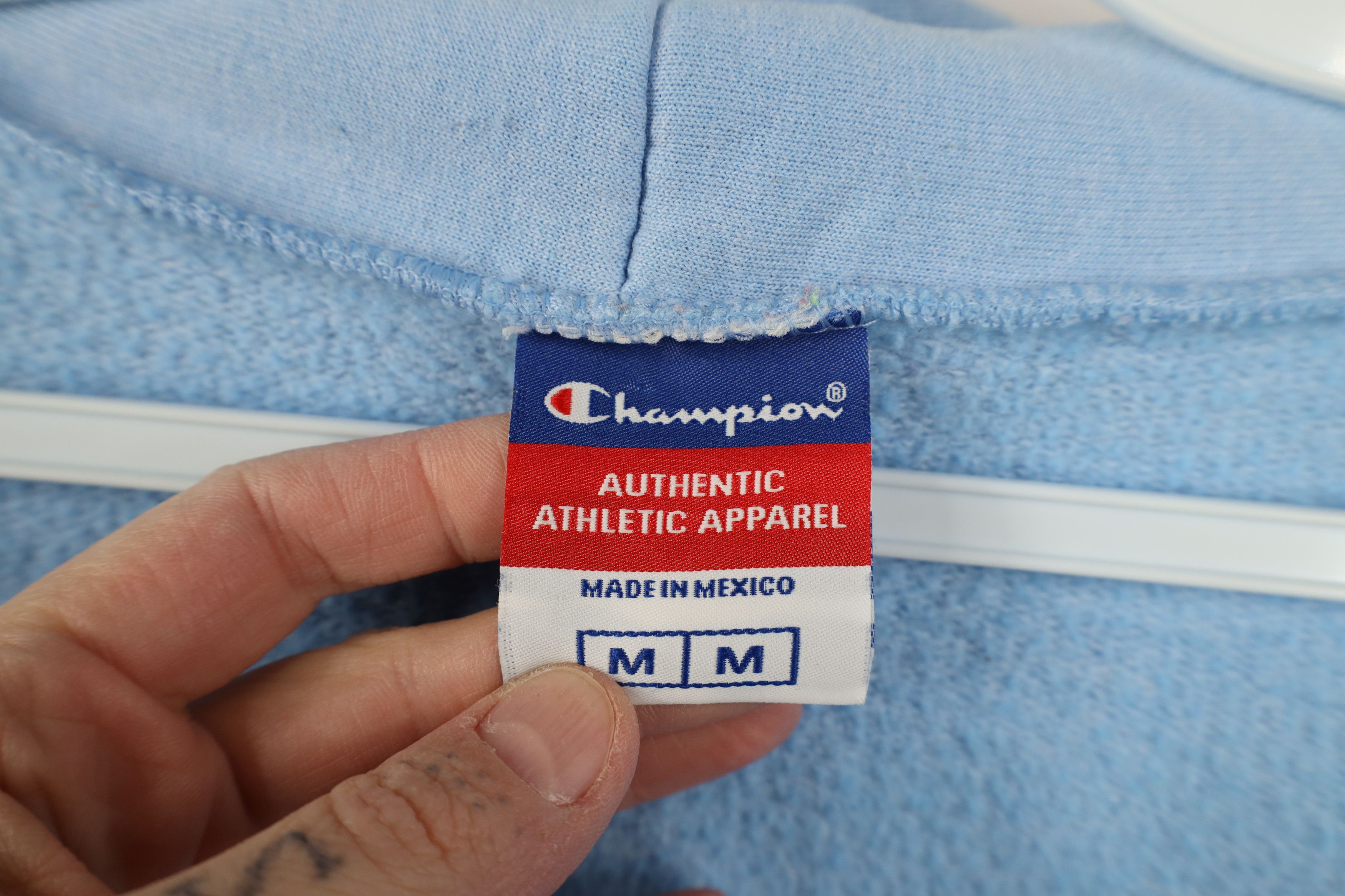 Champion Vintage 90s Champion Full Zip Hoodie Sweatshirt Blue Size US M / EU 48-50 / 2 - 12 Thumbnail
