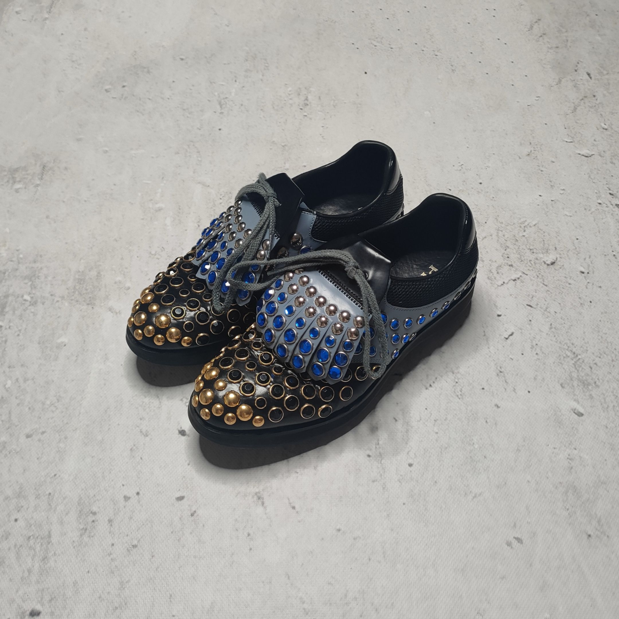 Prada Prada SS2012 runway rhinestone studded golf soccer shoes Size US 9 / IT 39 - 1 Thumbnail
