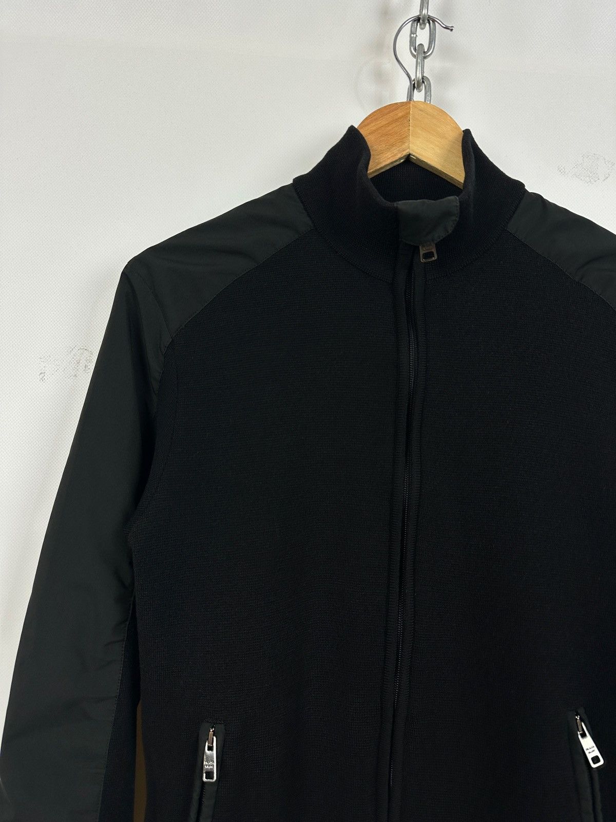 Prada Prada Red Tab Wool/Nylon Technical Knit Full Zip Jacket Size US M / EU 48-50 / 2 - 8 Thumbnail