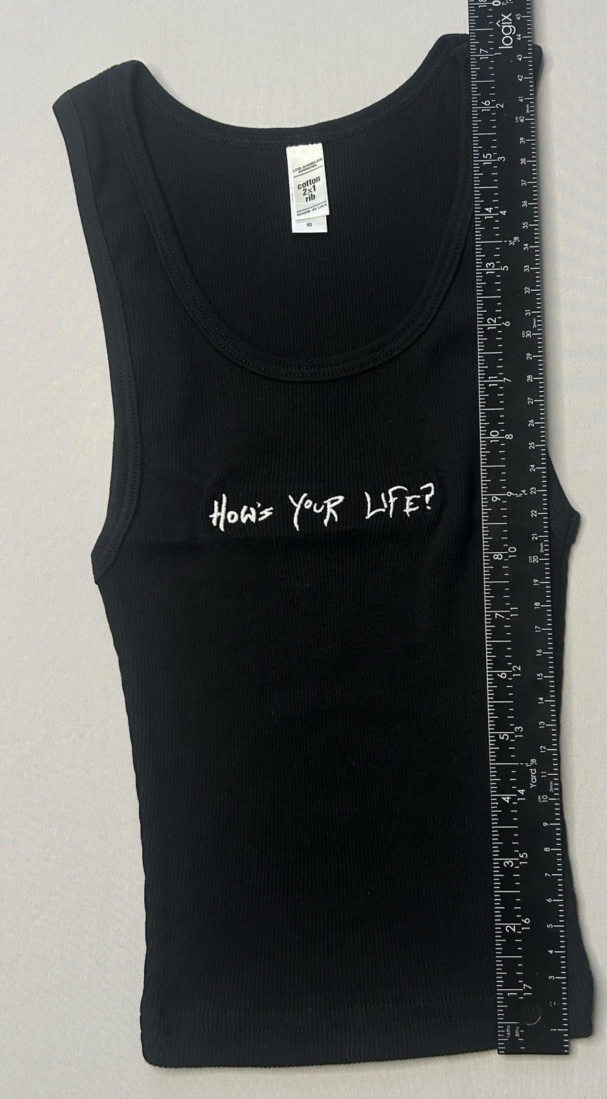 Other Dombresky How’s Your Life Black Cropped Tank Small 2022 NWOT Size S / US 4 / IT 40 - 5 Thumbnail