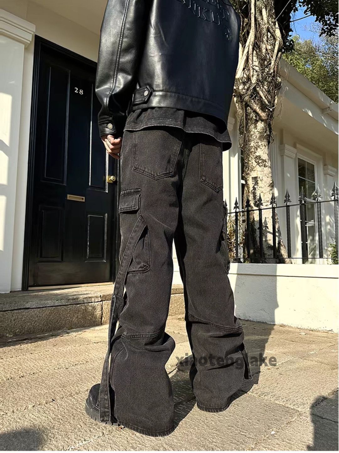 Jean Xz faded Balenciaga rickowens style baggy cargo opium jeans Size US 30 / EU 46 - 7 Thumbnail