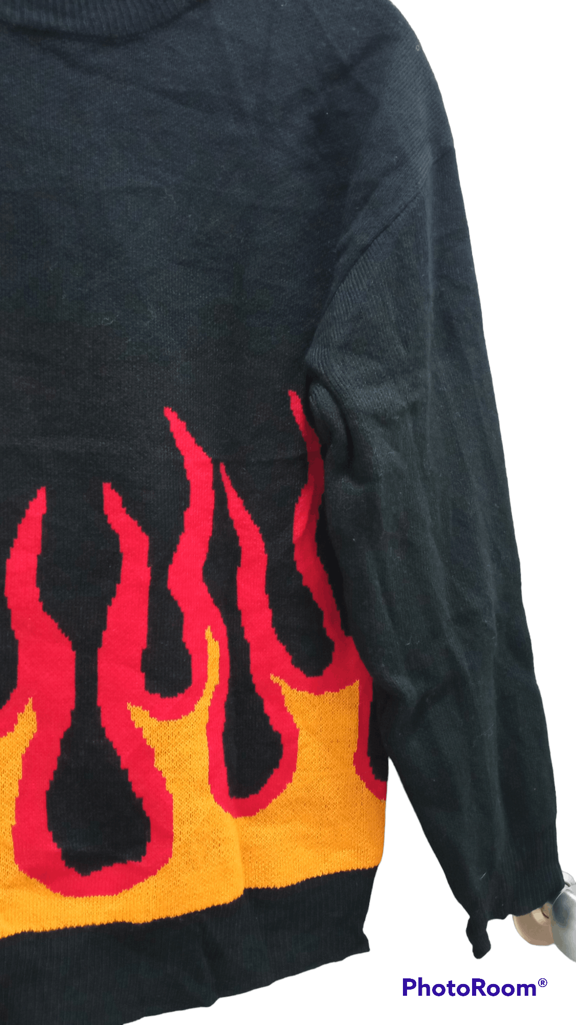 Japanese Brand × Vintage 🔥🔥Vintage Style Pipue De Pique Flame Sweatshirt Size US S / EU 44-46 / 1 - 7 Thumbnail