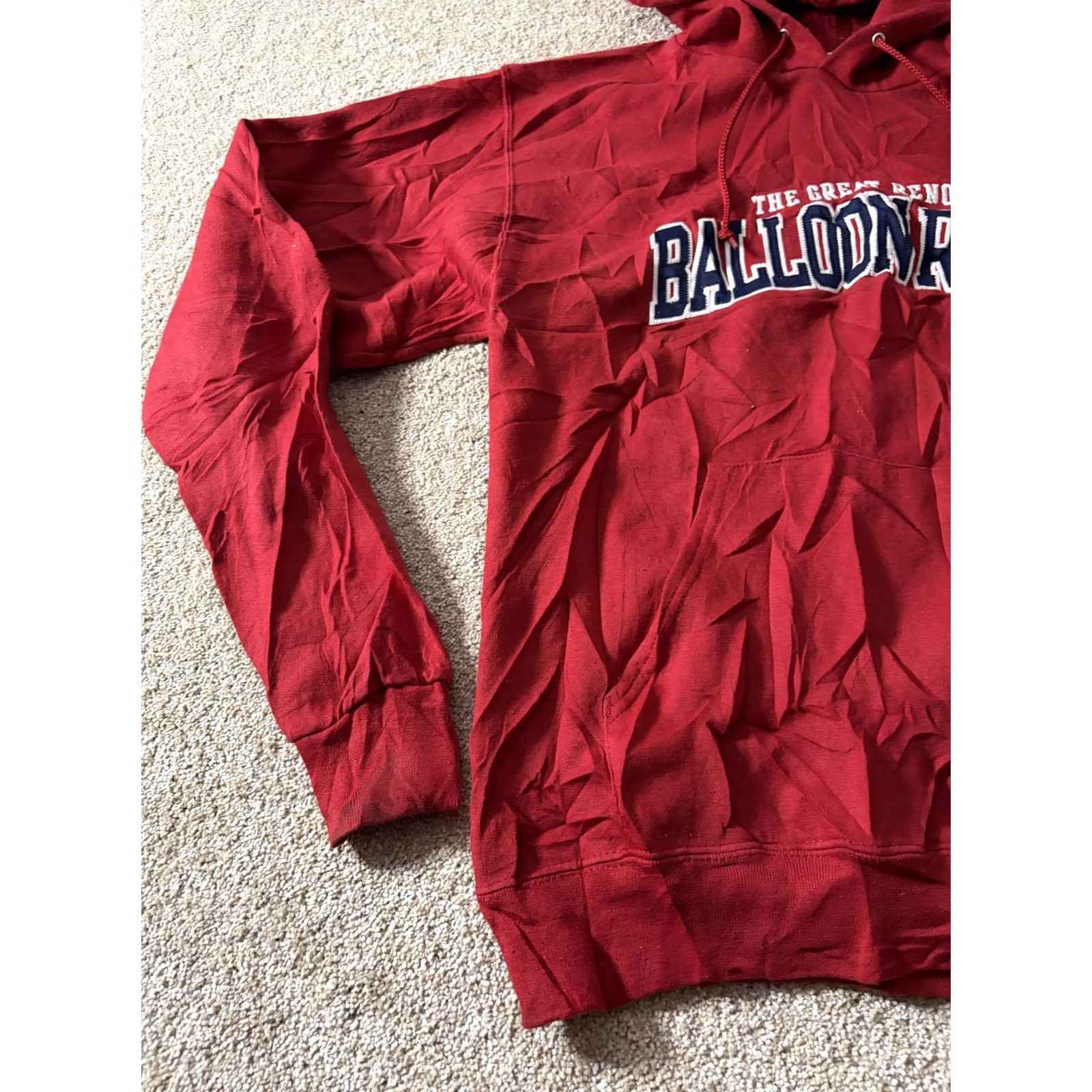 Champion VINTAGE Champion Hoodie Mens M Red The Great Reno Balloon Race Pullover Sweatshirt Size US M / EU 48-50 / 2 - 2 Thumbnail