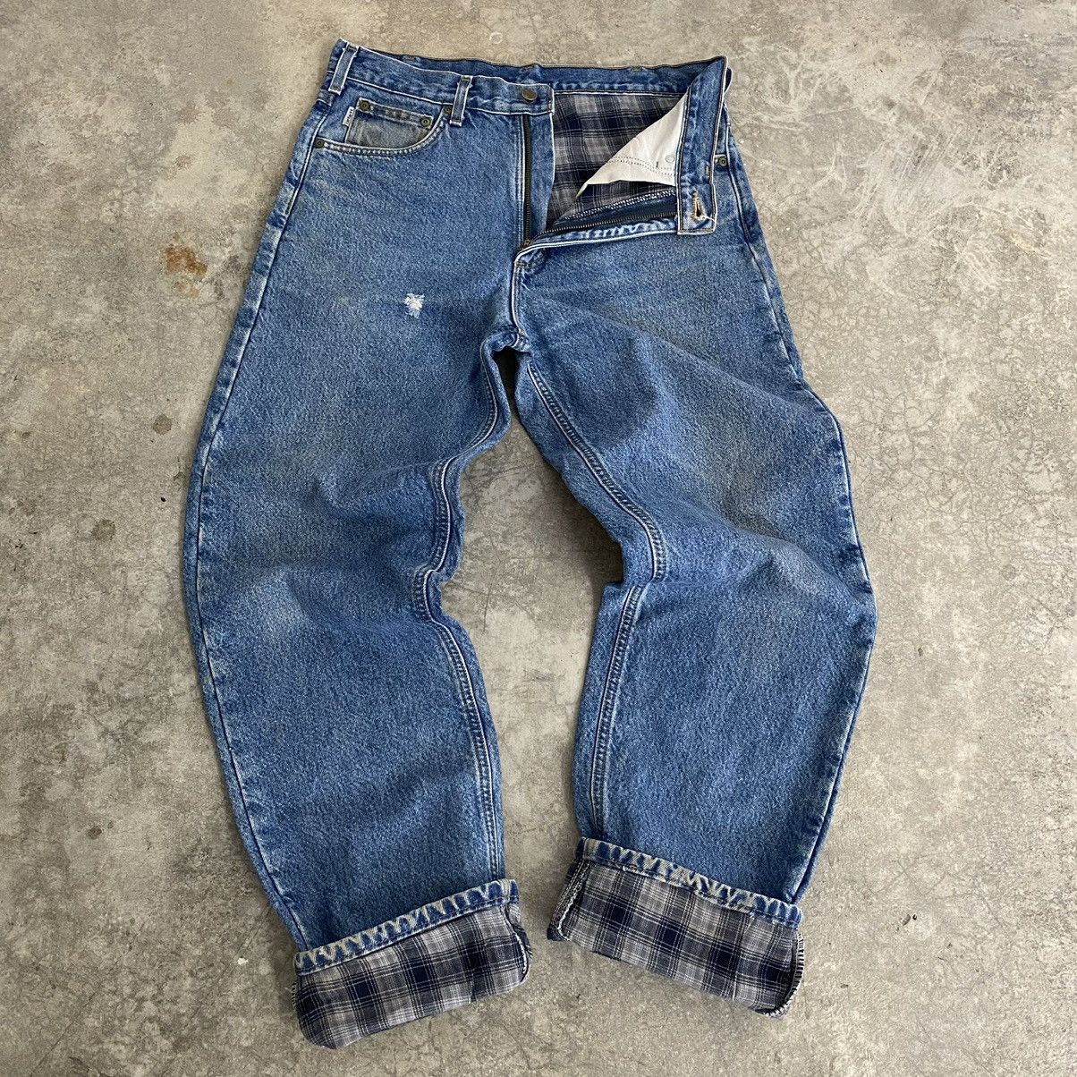 Carhartt Vintage Carhartt Blanket Lined Relaxed Fit Denim Jeans Size US 32 / EU 48 - 2 Thumbnail