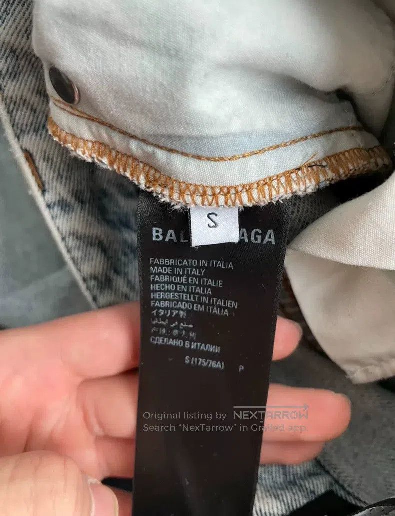 Balenciaga Balenciaga size S Mud Dyed Washed Destroyed Baggy Denim Lo Size US 27 - 5 Thumbnail