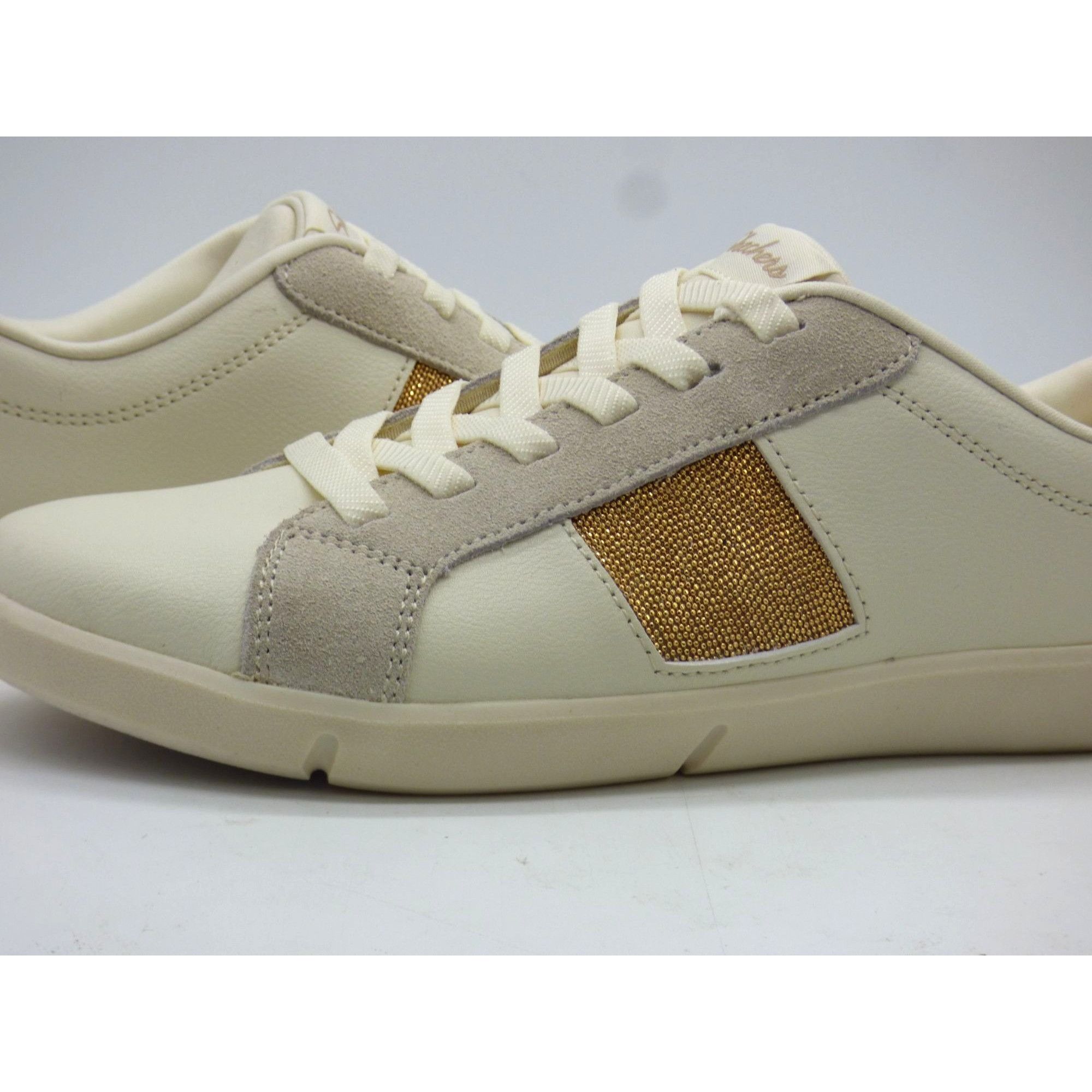 SKECHERS Skechers Breeze St. Shimmery Skies Women’s Leather Sneakers, Size US 9.5 / IT 39.5 - 2 Thumbnail