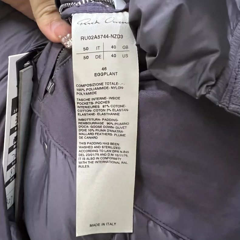 Rick Owens Rick Owens Down jacket with neck-2505 Size US L / EU 52-54 / 3 - 3 Thumbnail