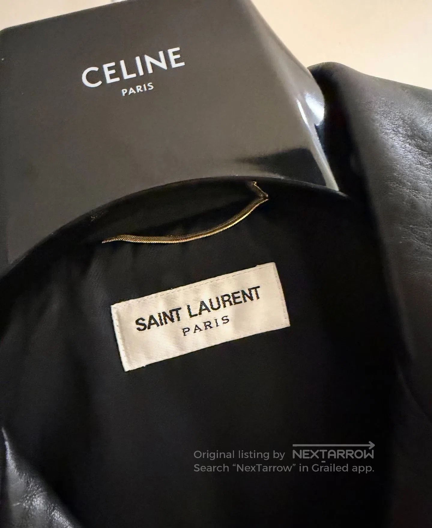 Saint Laurent Paris Saint Laurent Black Leather Biker Jacket. Size US S / EU 44-46 / 1 - 2 Thumbnail