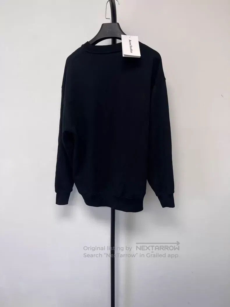 Acne Studios Acne Studios Chest Metal Logo Sweater - Black Size US XXS / EU 40 - 2 Thumbnail