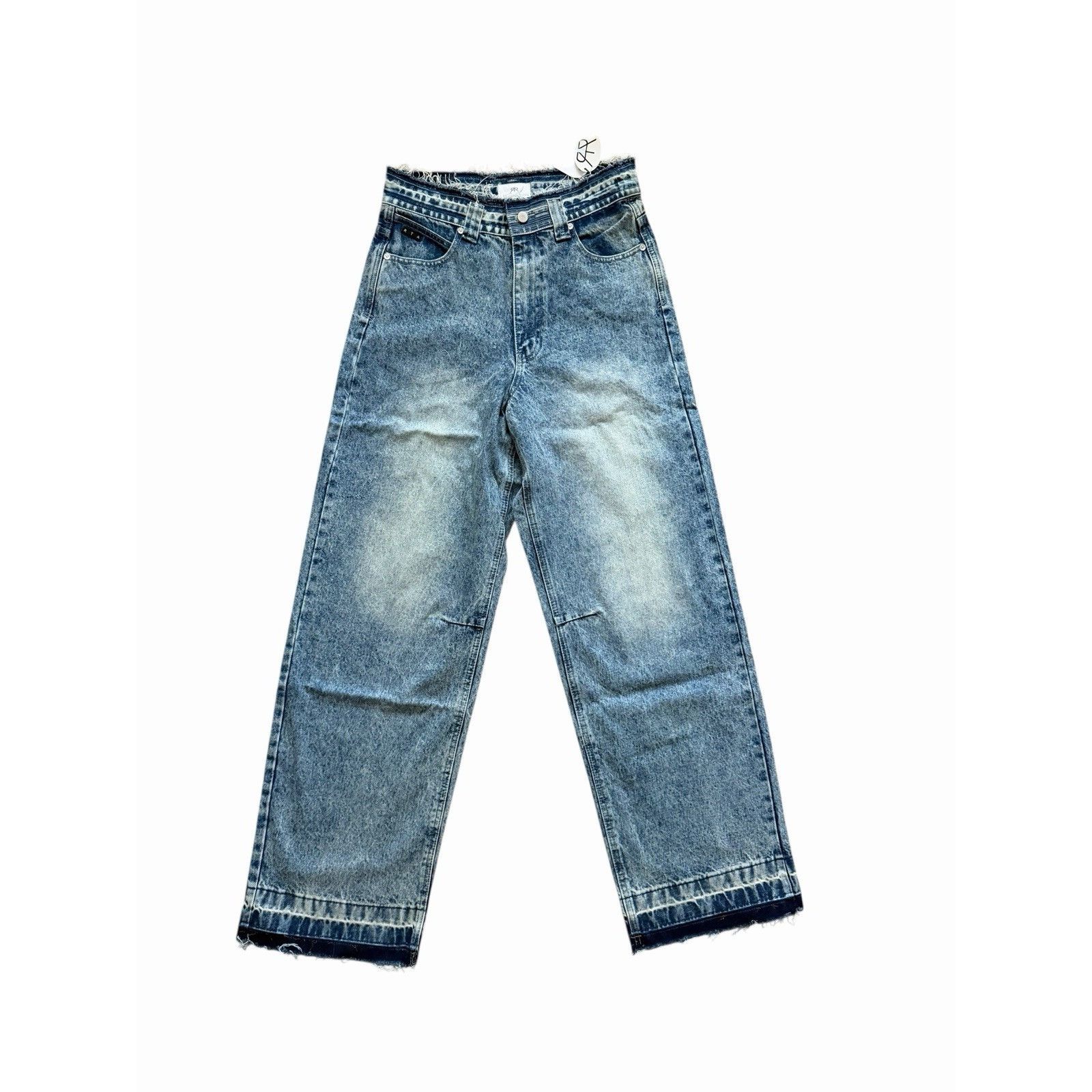 RtA Mens Wide Leg Jeans Colbalt Blue $265 Size 32/32