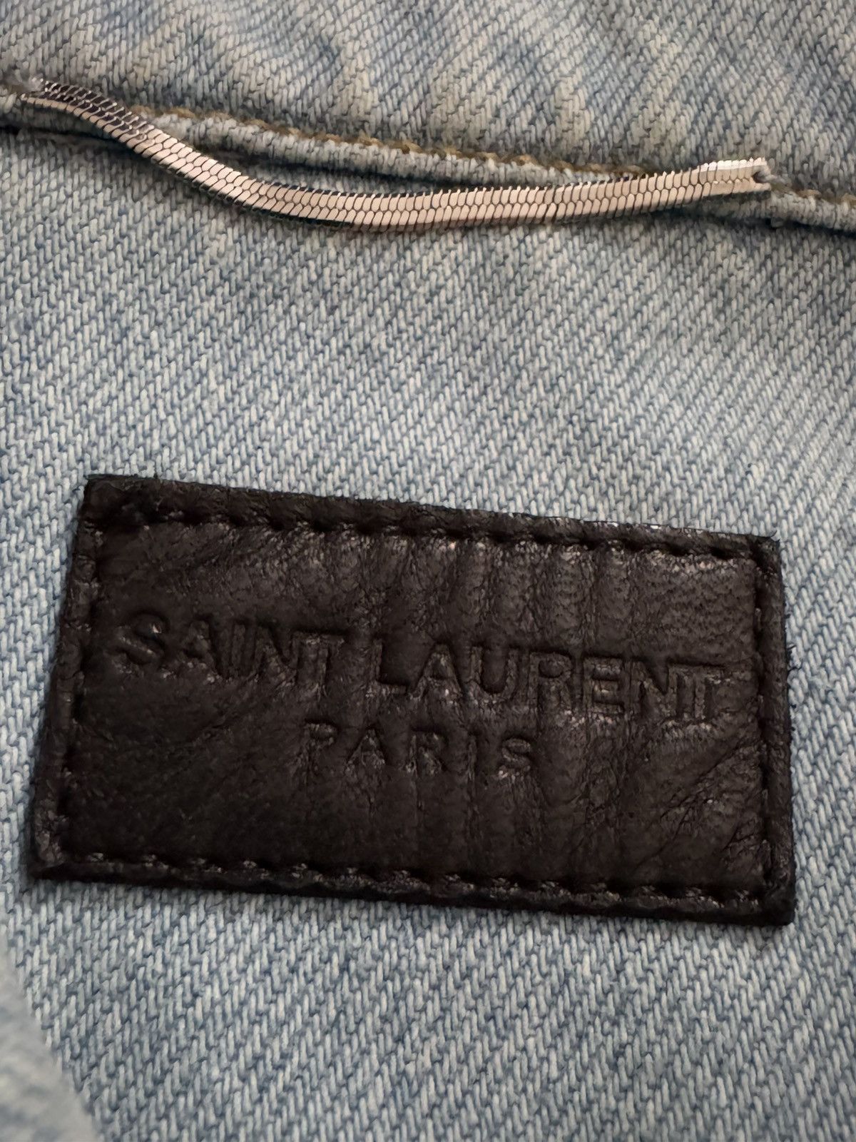 Saint Laurent Paris SAINT LAURENT denim jacket sizes in photos BY TAPE MEASURE Size US XS / EU 42 / 0 - 2 Thumbnail