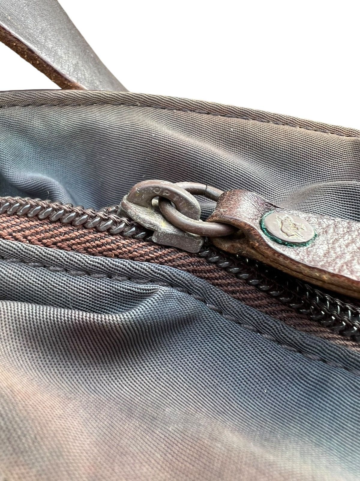 Il Bisonte Vintage IL BISONTE Sun Faded Nylon Leather 2 Way Bag Size ONE SIZE - 20 Thumbnail