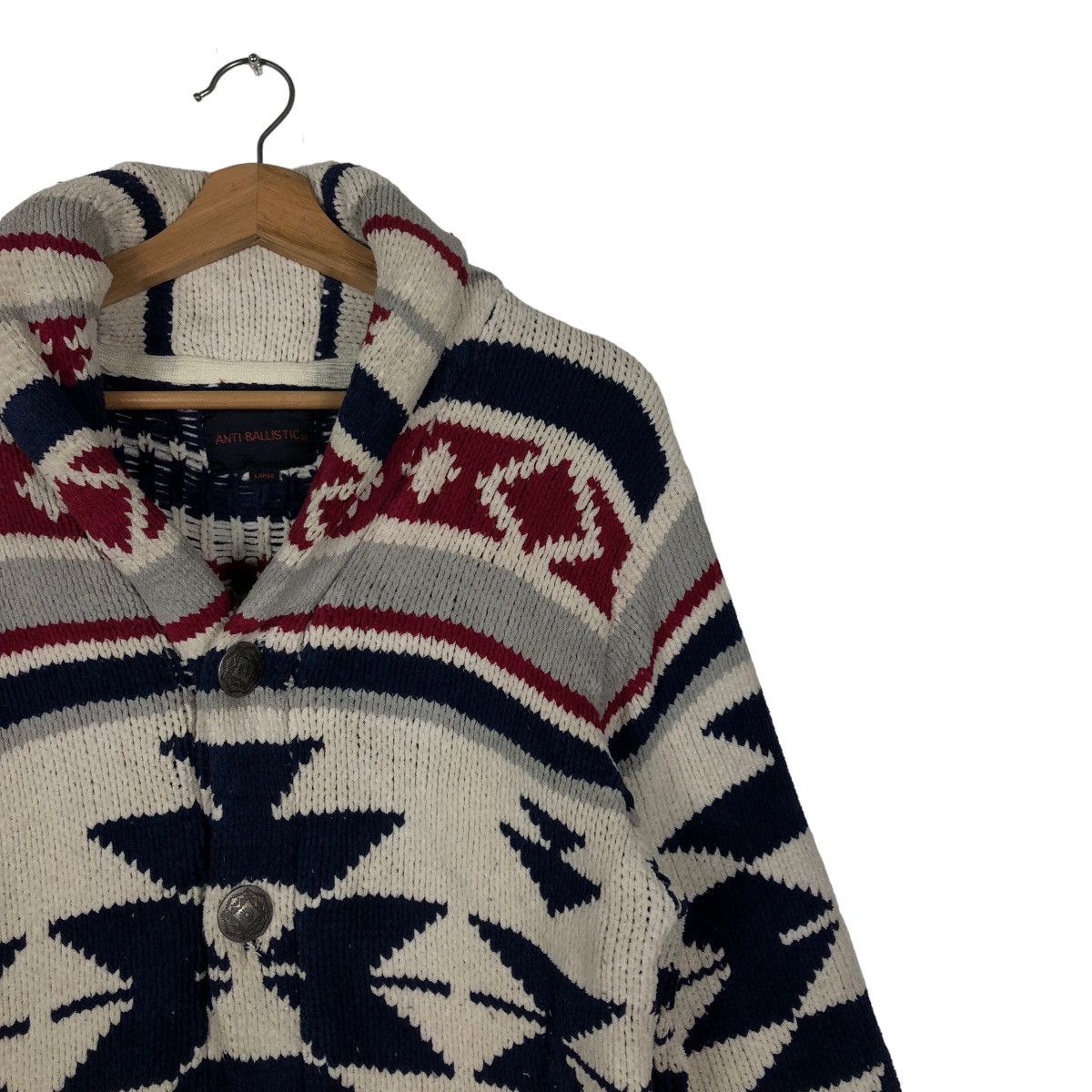 Japanese Brand 🔥Double Collar Anti Ballistic Navajo Aztec Design Size US L / EU 52-54 / 3 - 5 Thumbnail