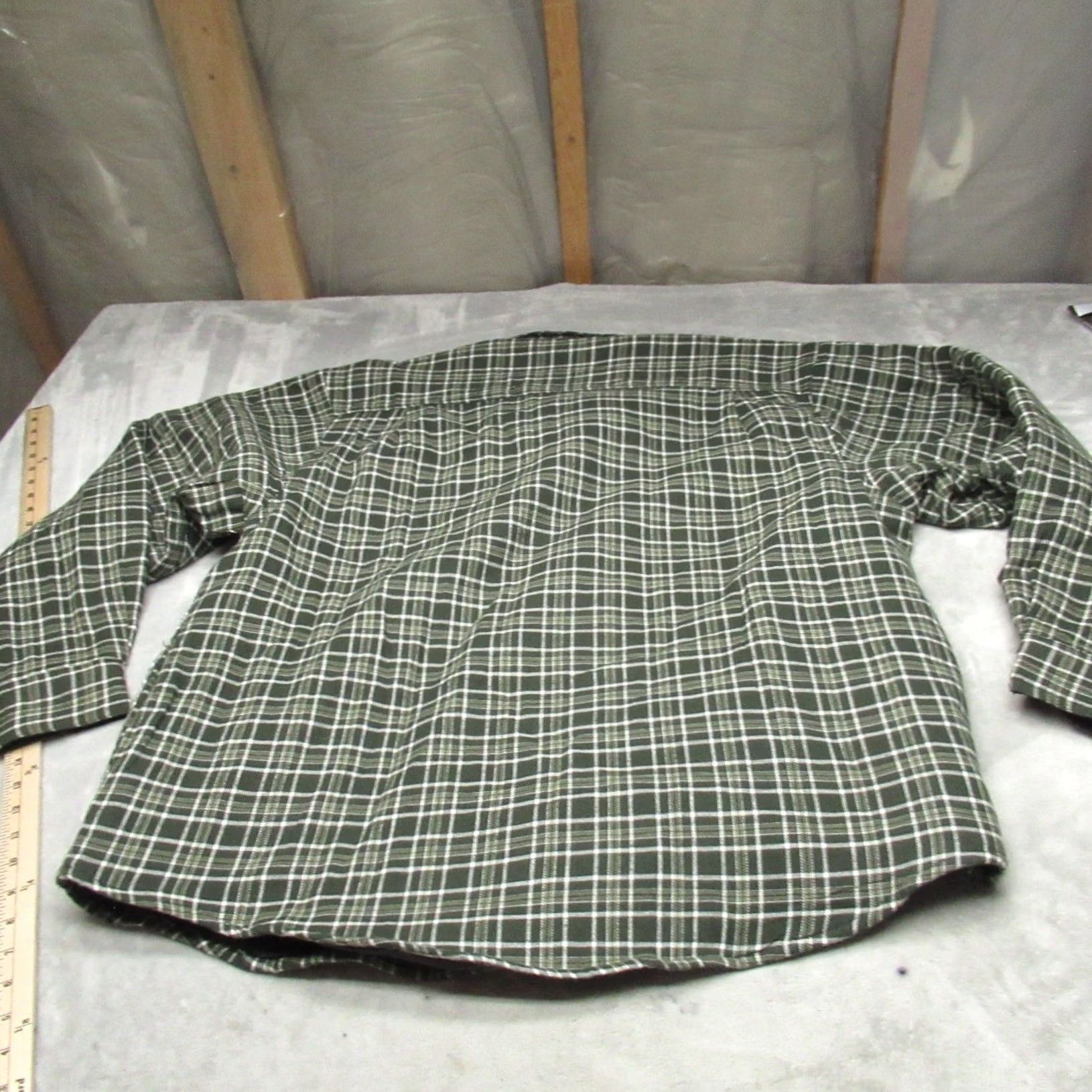 Wrangler VINTAGE Wrangler Flannel Jacket Men XL Green Plaid Quilt Lined Flannel Button Warm NEW Size US XL / EU 56 / 4 - 7 Thumbnail