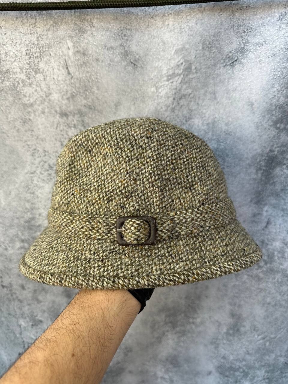 Harris Tweed Dunn & Co Harris Tweed Wool Hat Vintage Fedora Size 6 3/4 Size 34 - 2 Thumbnail