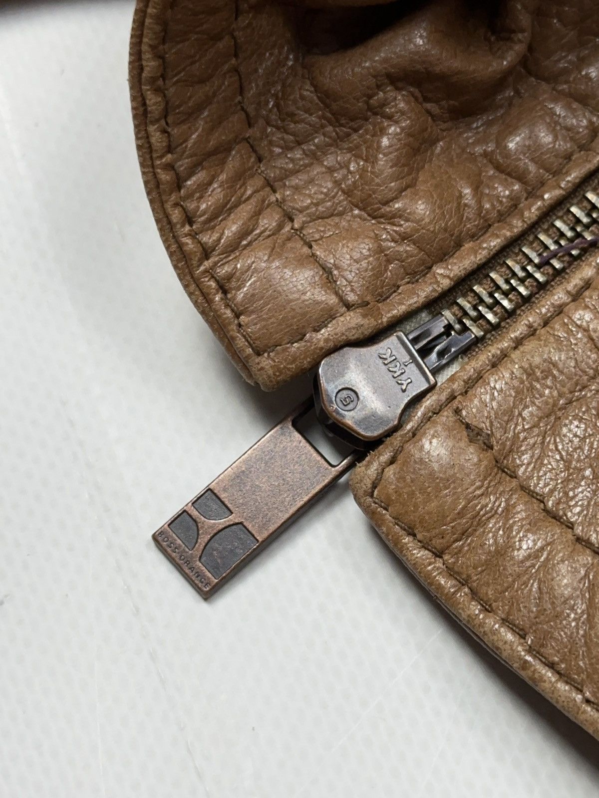 Hugo Boss Hugo Boss Orange Leather Jacket Size S / US 4 / IT 40 - 7 Thumbnail