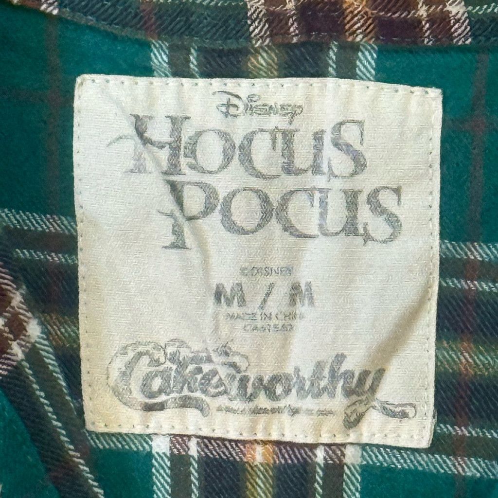 J Brand Disney Unisex M Hocus Pocus Plaid Flannel Shirt Size L / US 10 / IT 46 - 3 Thumbnail