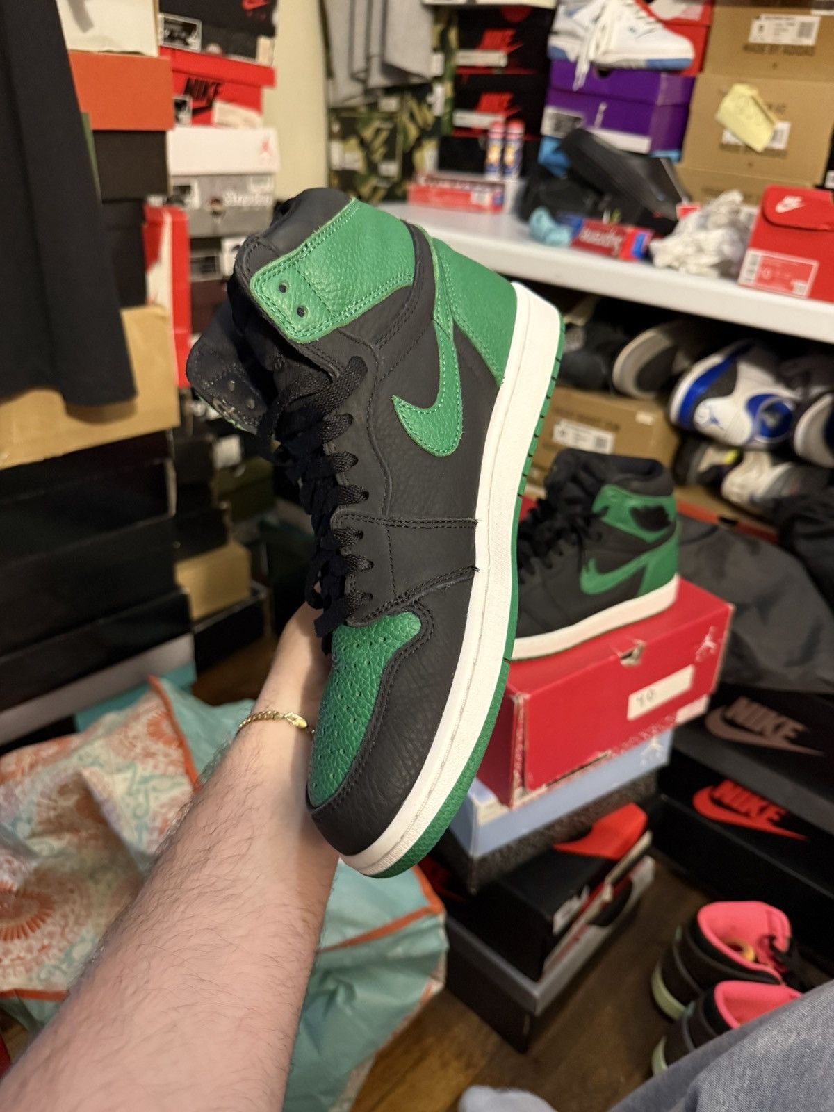 Jordan Brand Jordan retro 1 pine green sz 10 Size US 10 / EU 43 - 3 Thumbnail