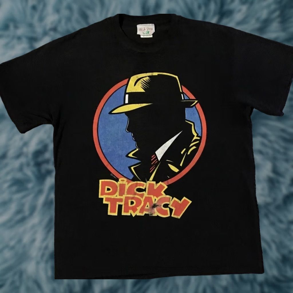 Disney VINTAGE Dick Tracy Promo Shirt M Disney Cartoon Movie TV Grunge 80s 90s Mickey Minnie Disney USA Black Mens Short Sleeve T-Shirt Size M Size US M / EU 48-50 / 2 - 1 Thumbnail