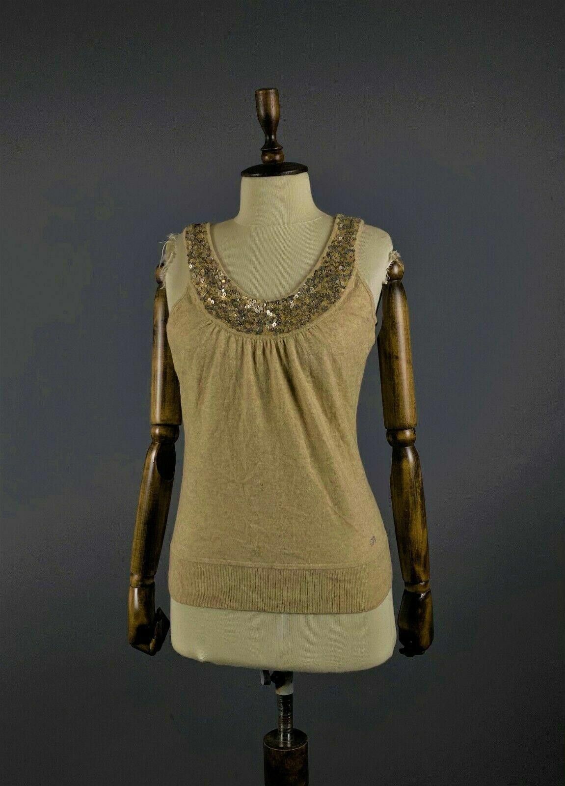 Escada Ladies Escada Sport Beige Wool Top Blouse Size M Size M / US 6-8 / IT 42-44 - 1 Thumbnail