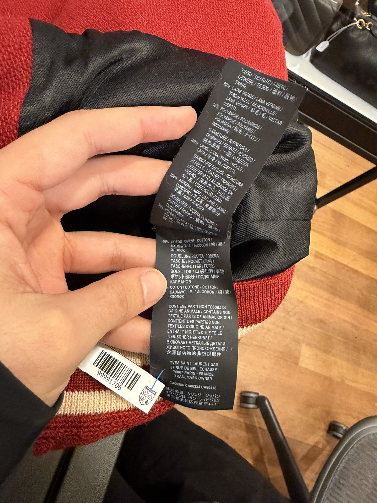 Saint Laurent Paris Saint Laurent Paris Wool Teddy Varsity Jacket Size US S / EU 44-46 / 1 - 4 Thumbnail