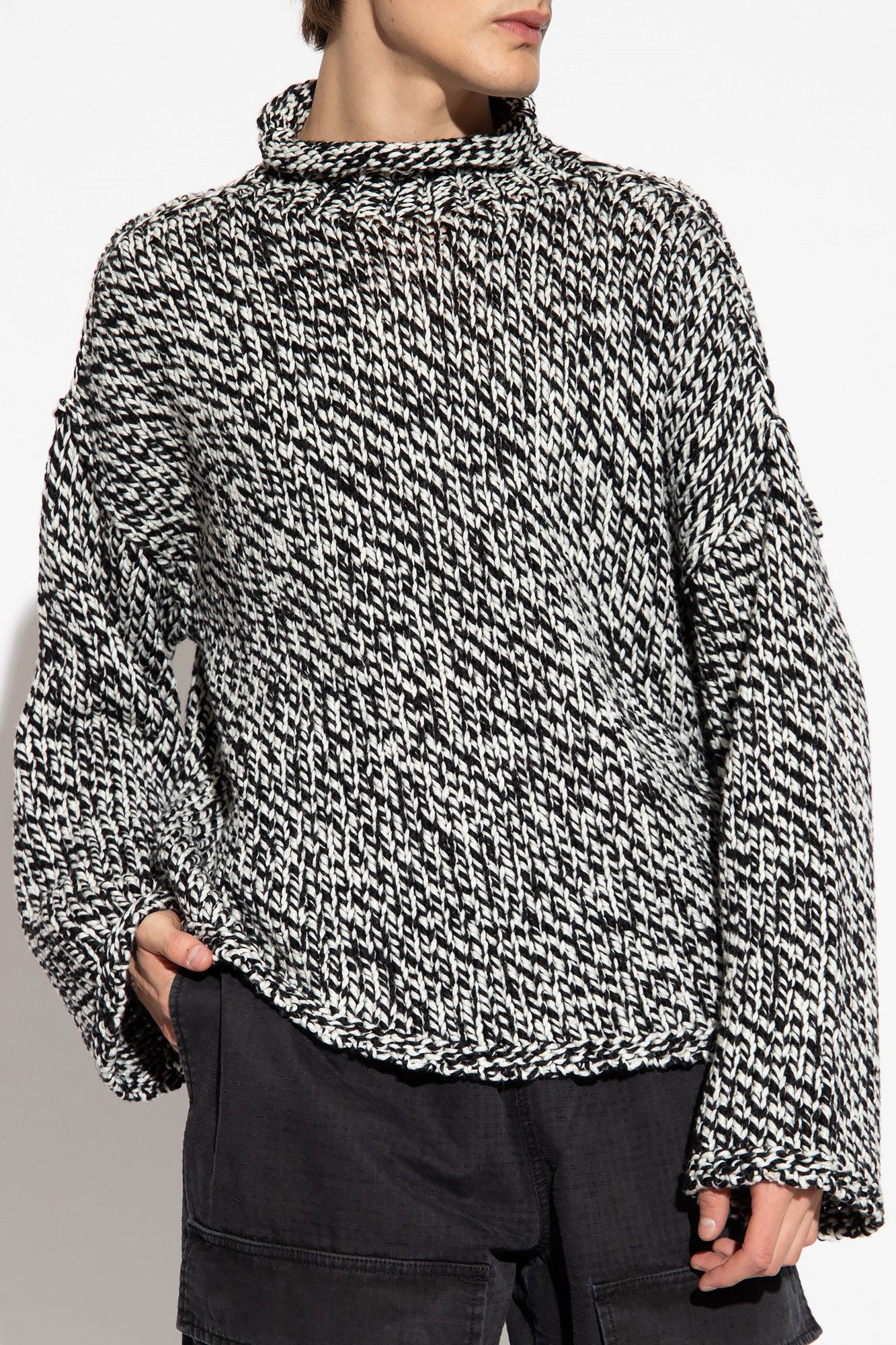 Acne Studios BNWT AW23 ACNE STUDIOS BLACK WOOL SWEATER M Size US M / EU 48-50 / 2 - 1 Thumbnail