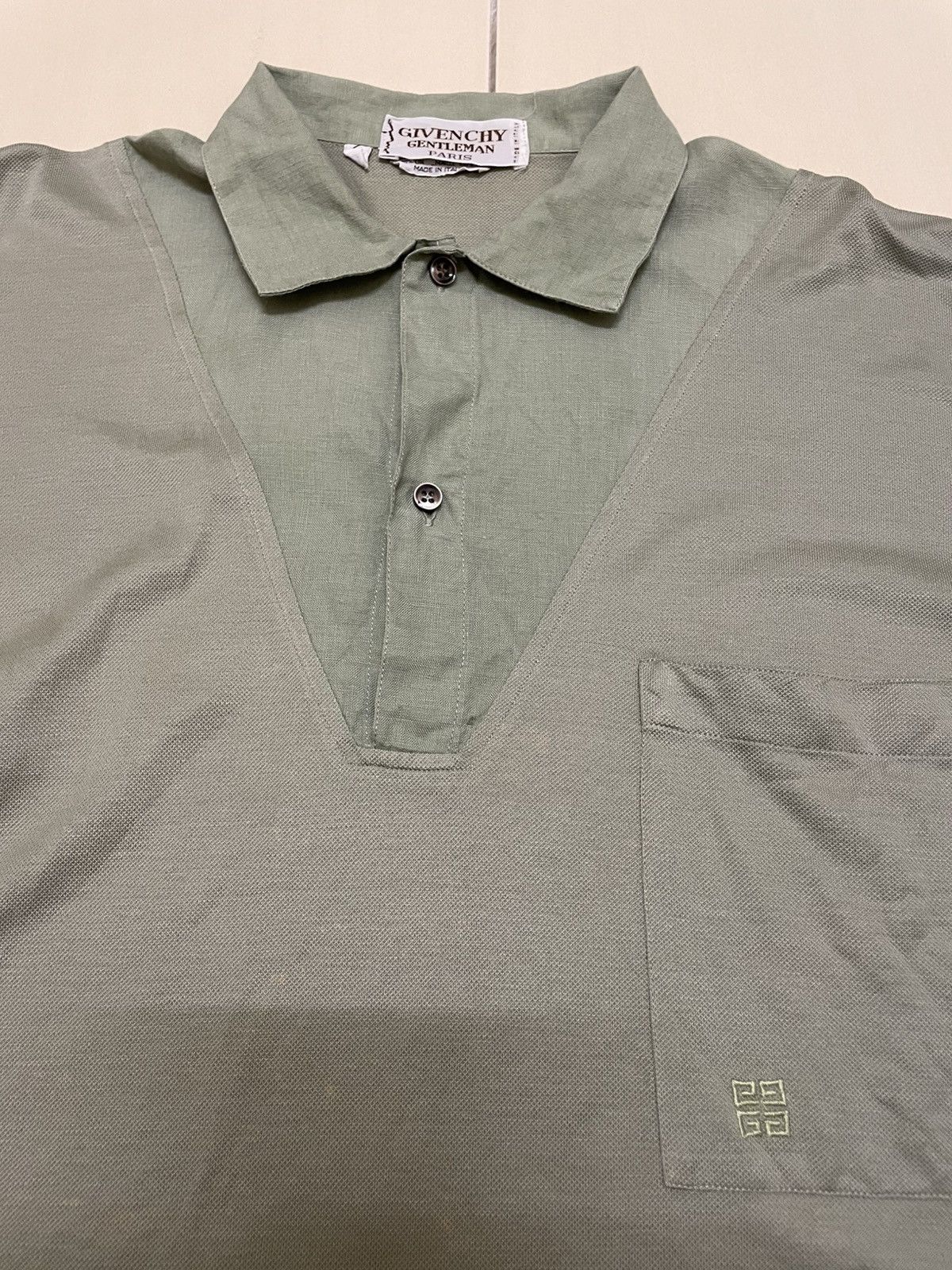 Givenchy Vtg 80s Givenchy Gentlemen Paris Promo Polo Shirt Size US M / EU 48-50 / 2 - 3 Thumbnail