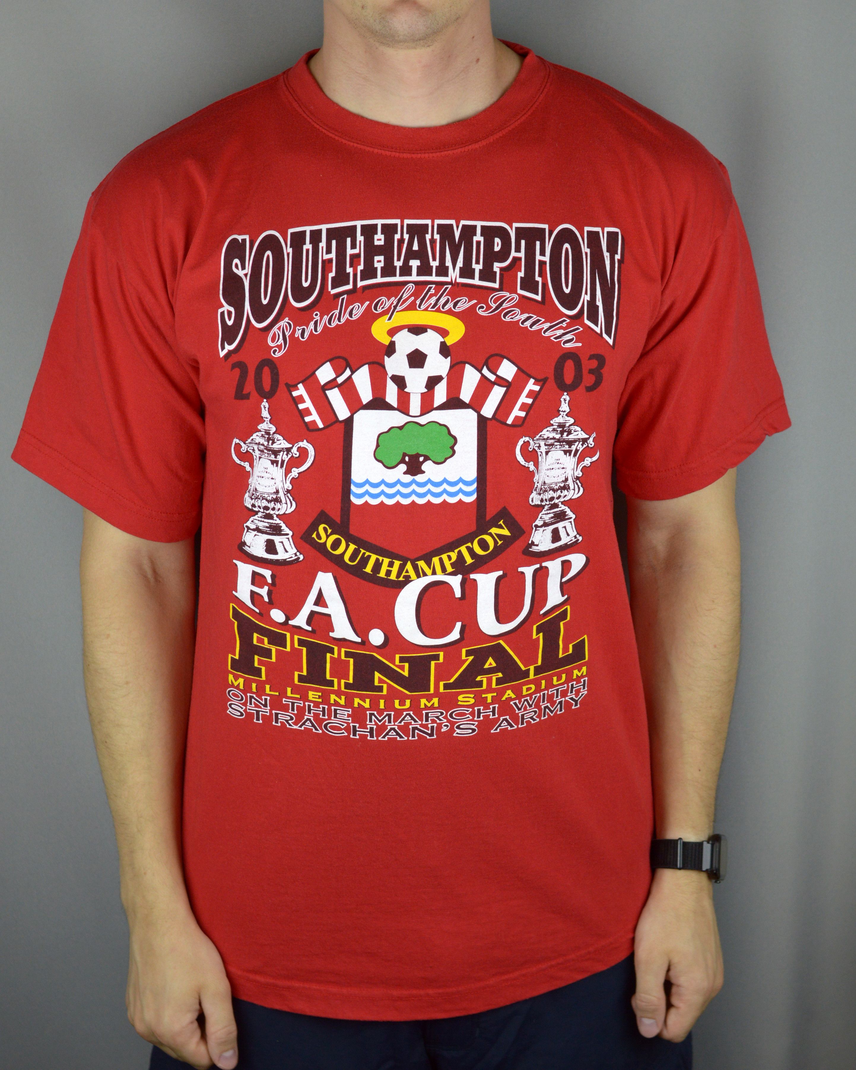 Vintage Vintage Southampton 2003 FA Cup Final t shirt Size US L / EU 52-54 / 3 - 1 Thumbnail