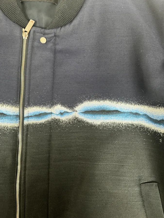 Emporio Armani SS2018 Emporio Armani Navy Wave Lined Bomber Jacket Size M / US 6-8 / IT 42-44 - 5 Thumbnail