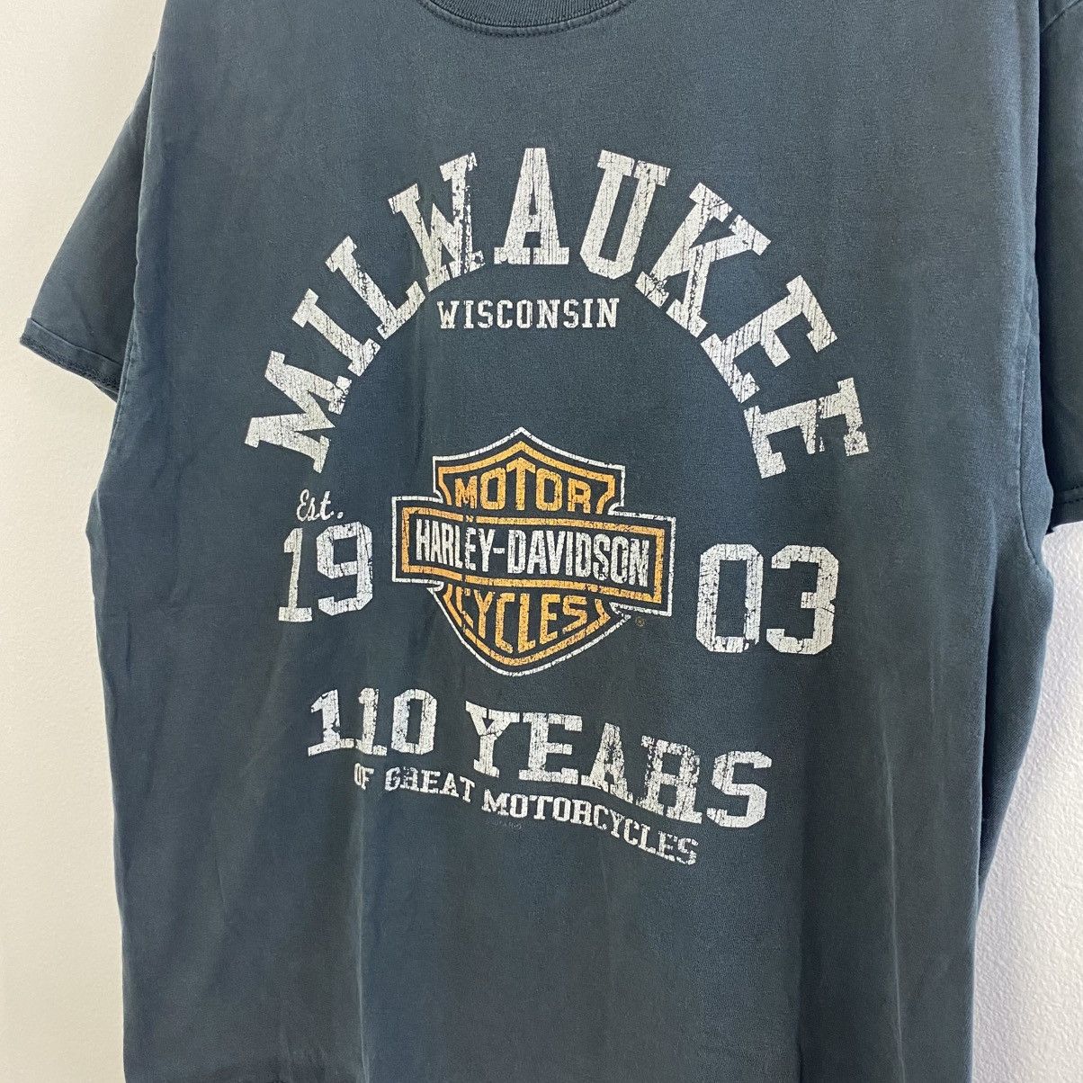 Harley Davidson Vintage Harley Davidson T Shirt L New Berlin Wisconsin Size US L / EU 52-54 / 3 - 2 Thumbnail
