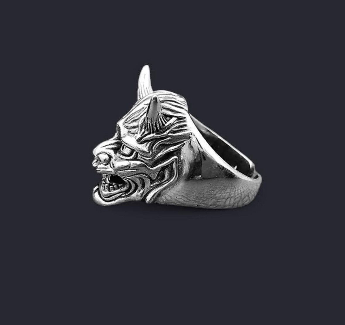 Other Japanese mask ring 👺 Size ONE SIZE - 5 Thumbnail