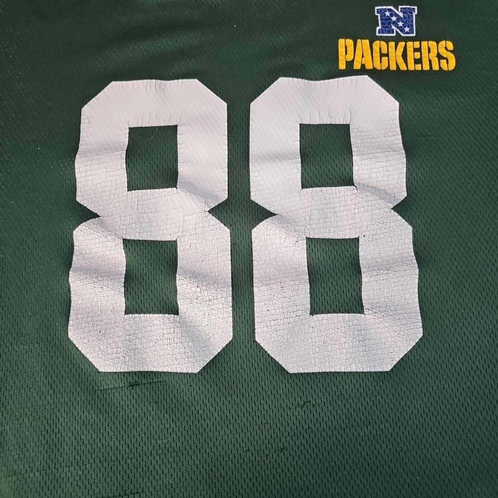 Majestic Majestic Green Bay Packers 88 Jermichael Finley Jersey Shirt Size ONE SIZE - 4 Thumbnail