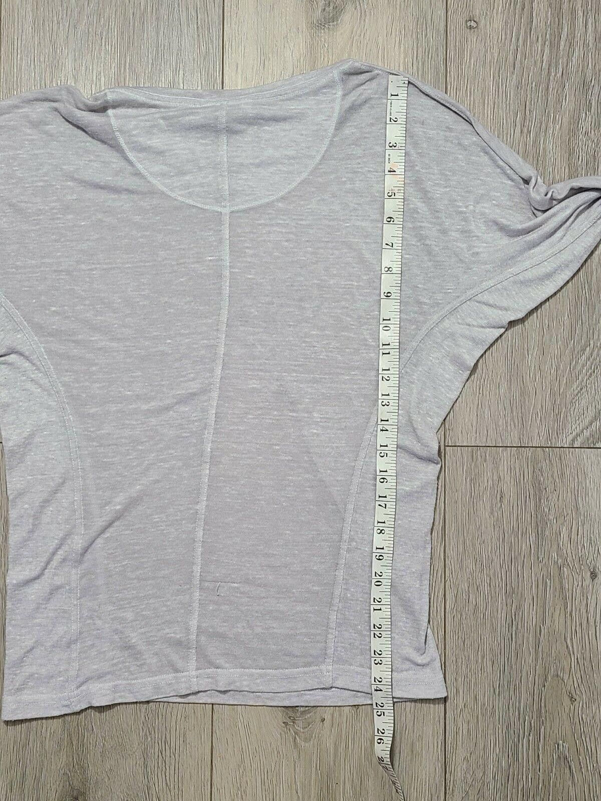 Lucky Brand Lucky Lotus Shirt Small 3/4 Sleeve Grey Yoga Size S / US 4 / IT 40 - 7 Thumbnail