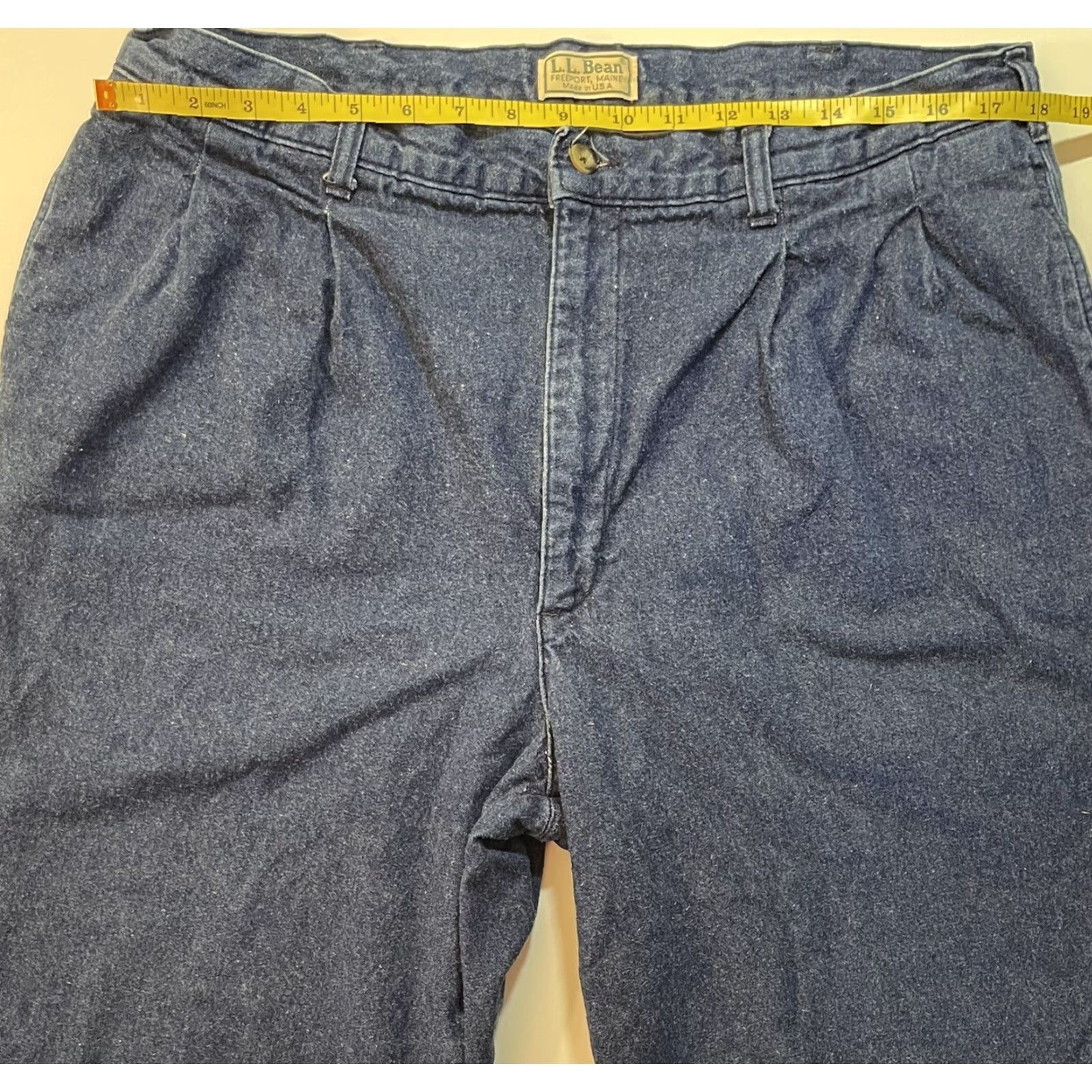 Vintage VINTAGE L.L. Bean Jeans Denim Blue 36x32 Flannel Lined Regular Mens Outdoors 90s Night Hunting USA Blues Jeans Mens Size US 36 / EU 52 - 6 Thumbnail