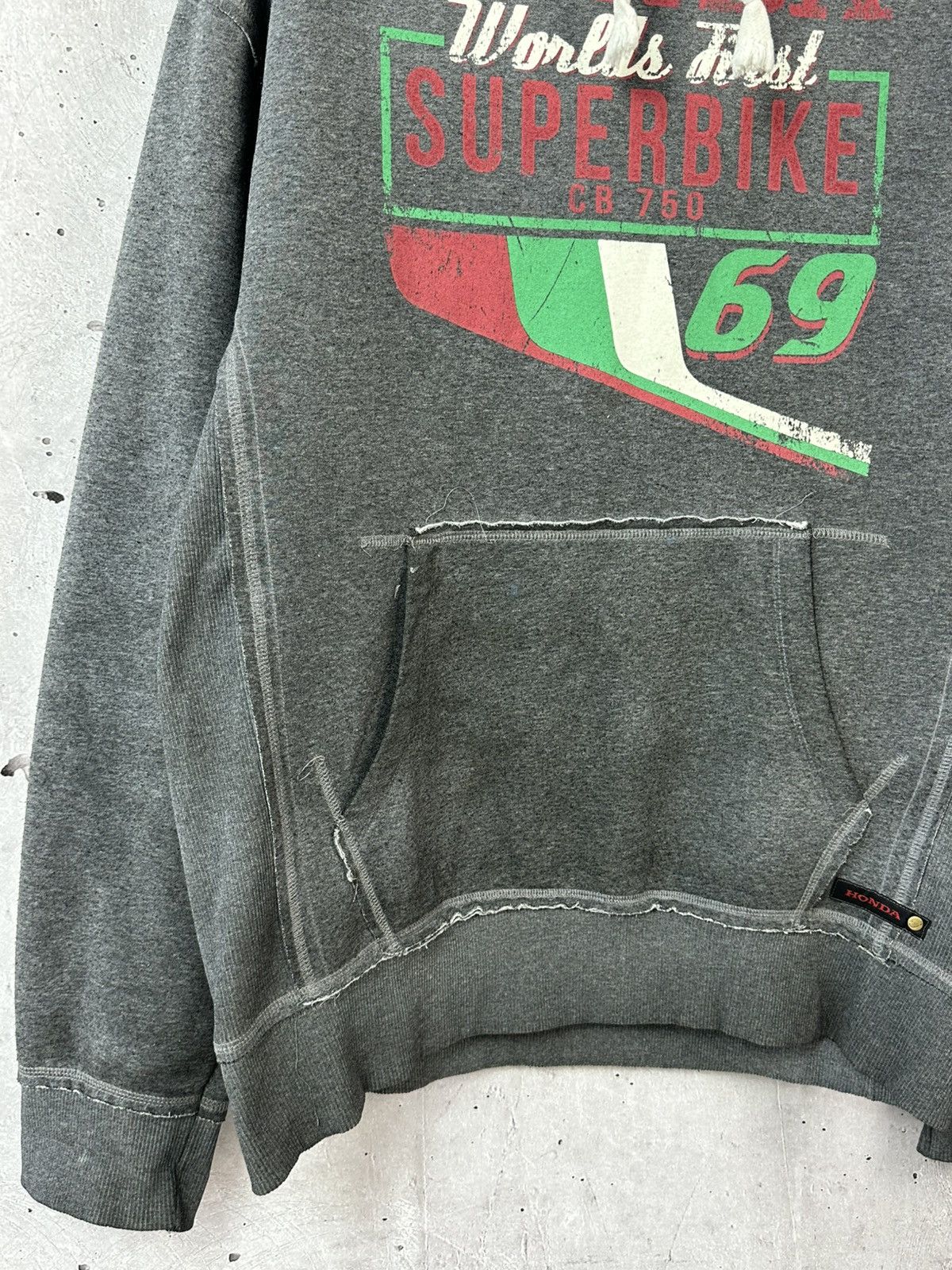 Honda Vintage Honda Racing Printed Distressed Grey Hoodie Size US XL / EU 56 / 4 - 6 Thumbnail