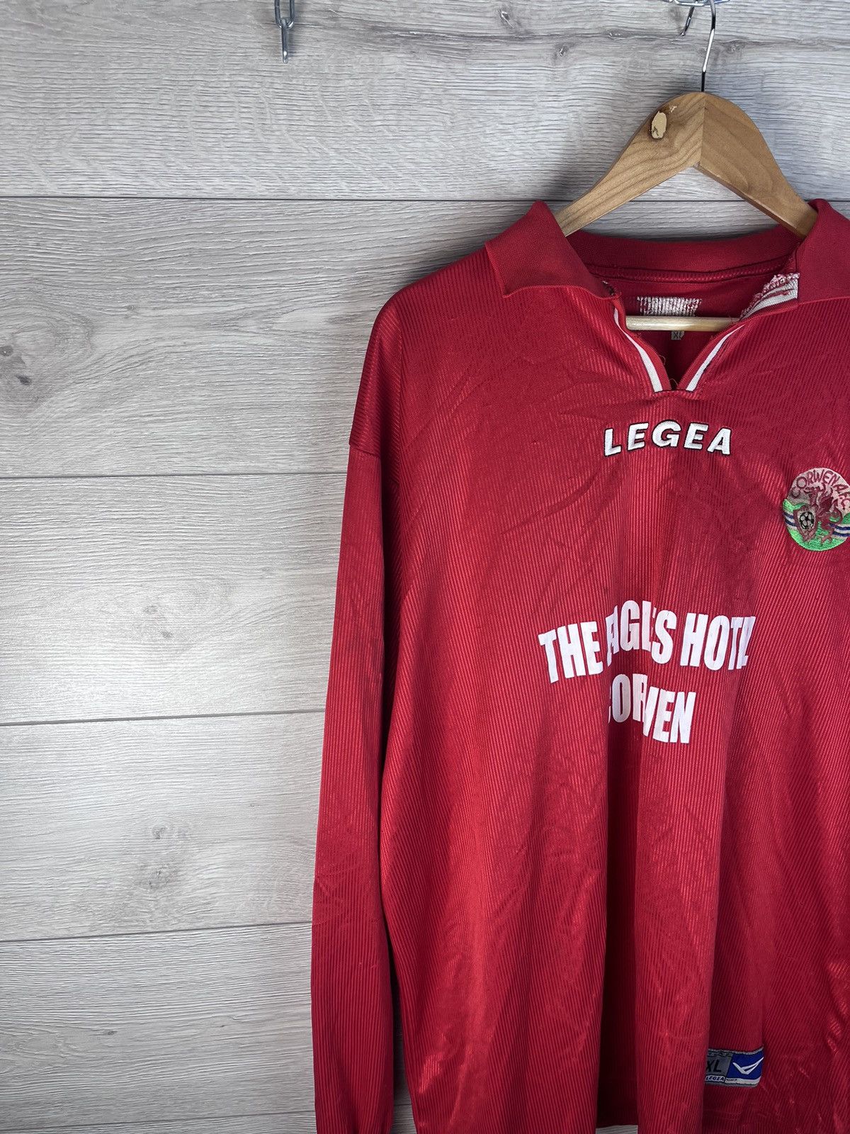 Vintage Vintage mens long sleeve soccer jersey Corwea F.C Jegea Size US XL / EU 56 / 4 - 2 Thumbnail