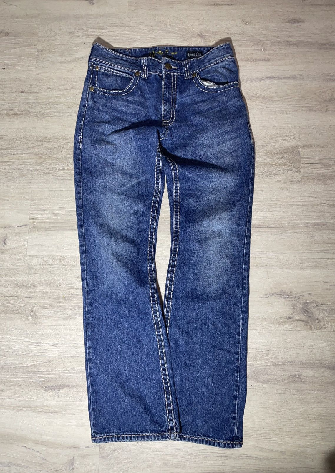 Wrangler Rock 47 by Wrangler Bootcut Jeans | Y2K Vintage Denim Size US 32 / EU 48 - 4 Thumbnail