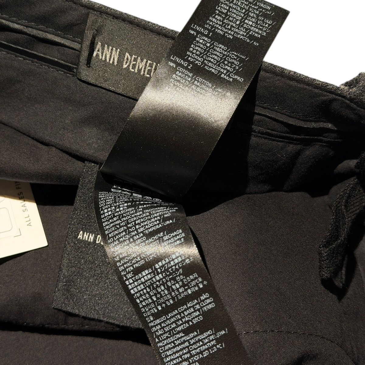 Ann Demeulemeester Wool wide leg strap pant bonne belinda Size US 30 / EU 46 - 4 Thumbnail