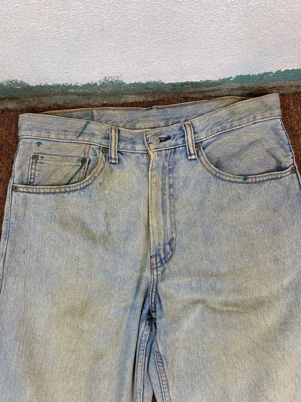 Levi's vintage levis 550 relaxed fit distressed denim Size US 34 / EU 50 - 9 Thumbnail