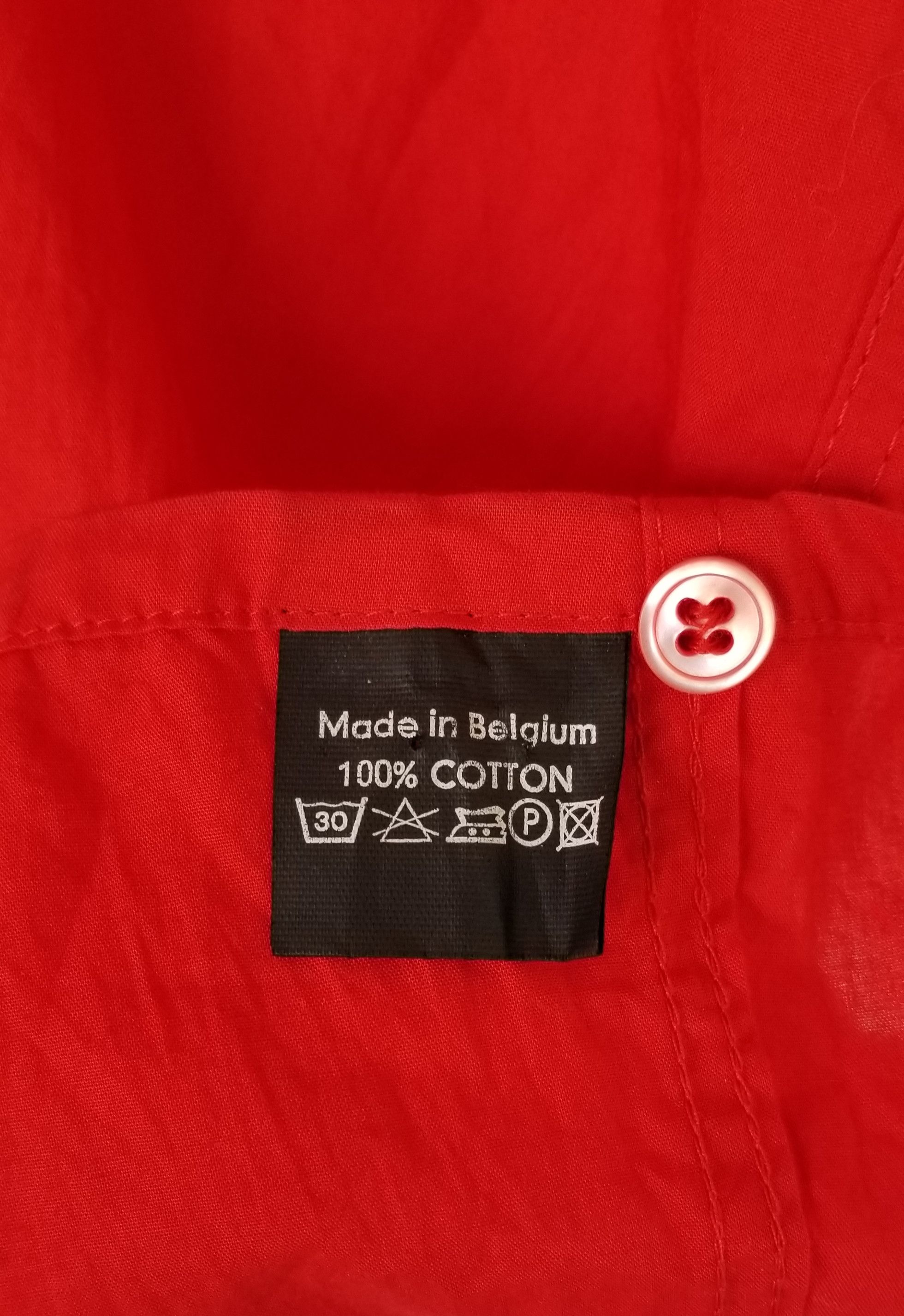 Raf Simons Raf Simons Archival Vivid Red Vibrant Cardinal Shirt Size US S / EU 44-46 / 1 - 11 Thumbnail