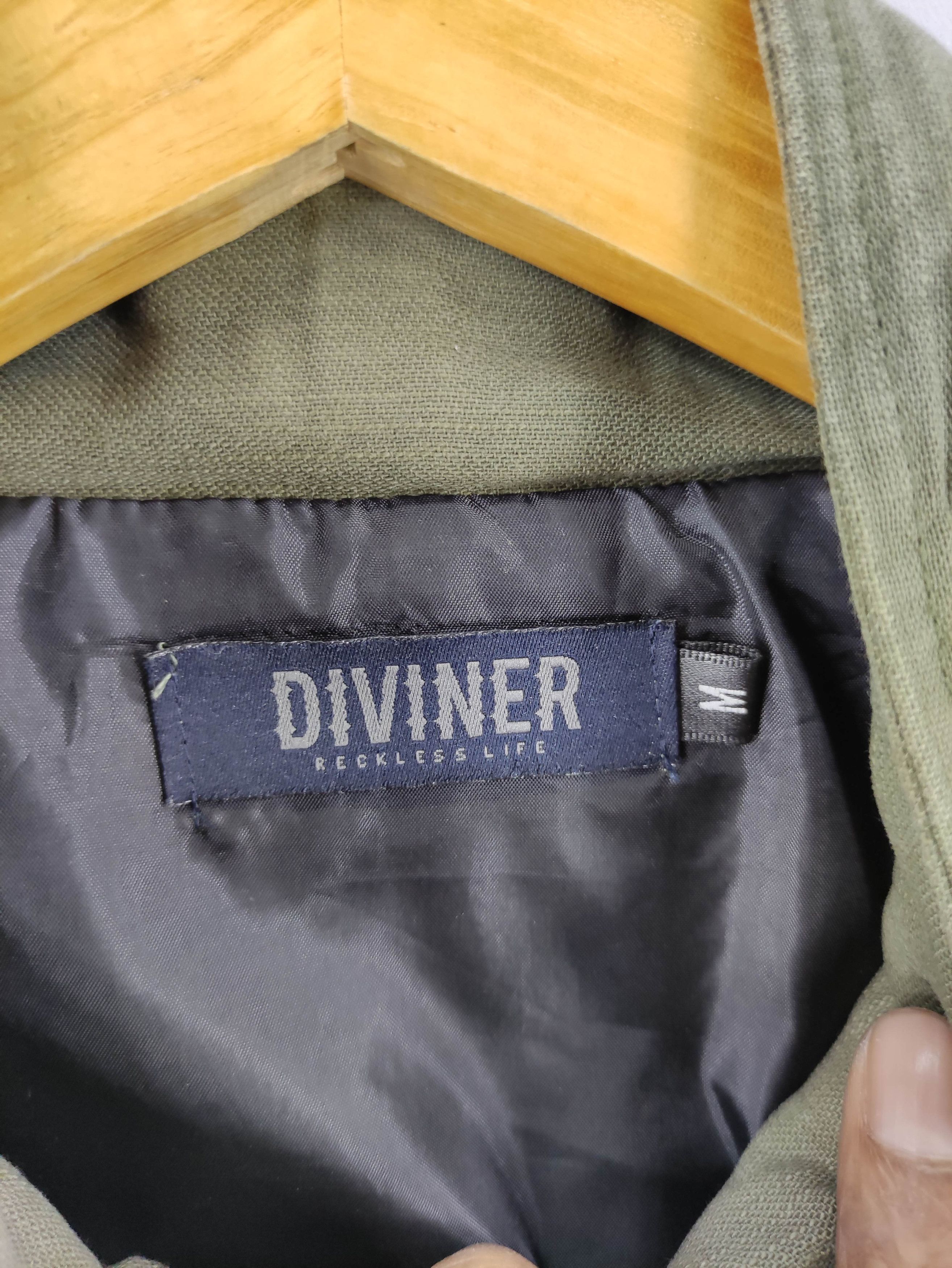 Japanese Brand Vintage Diviner Military Style Jacket Zipper With Hoodie Size US M / EU 48-50 / 2 - 5 Thumbnail